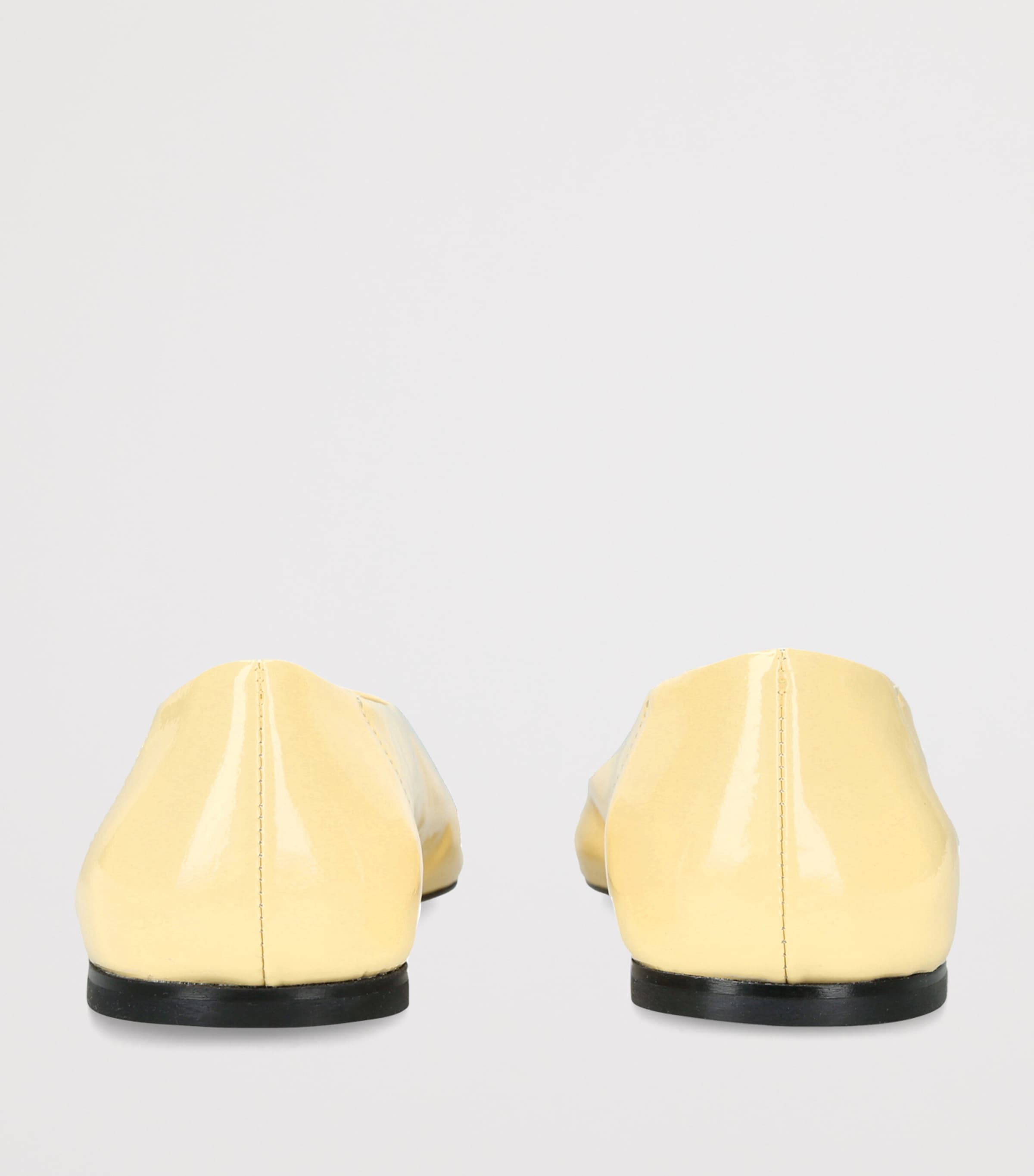 Toteme Patent Leather Slip Ballet Flats Yellow Image 2