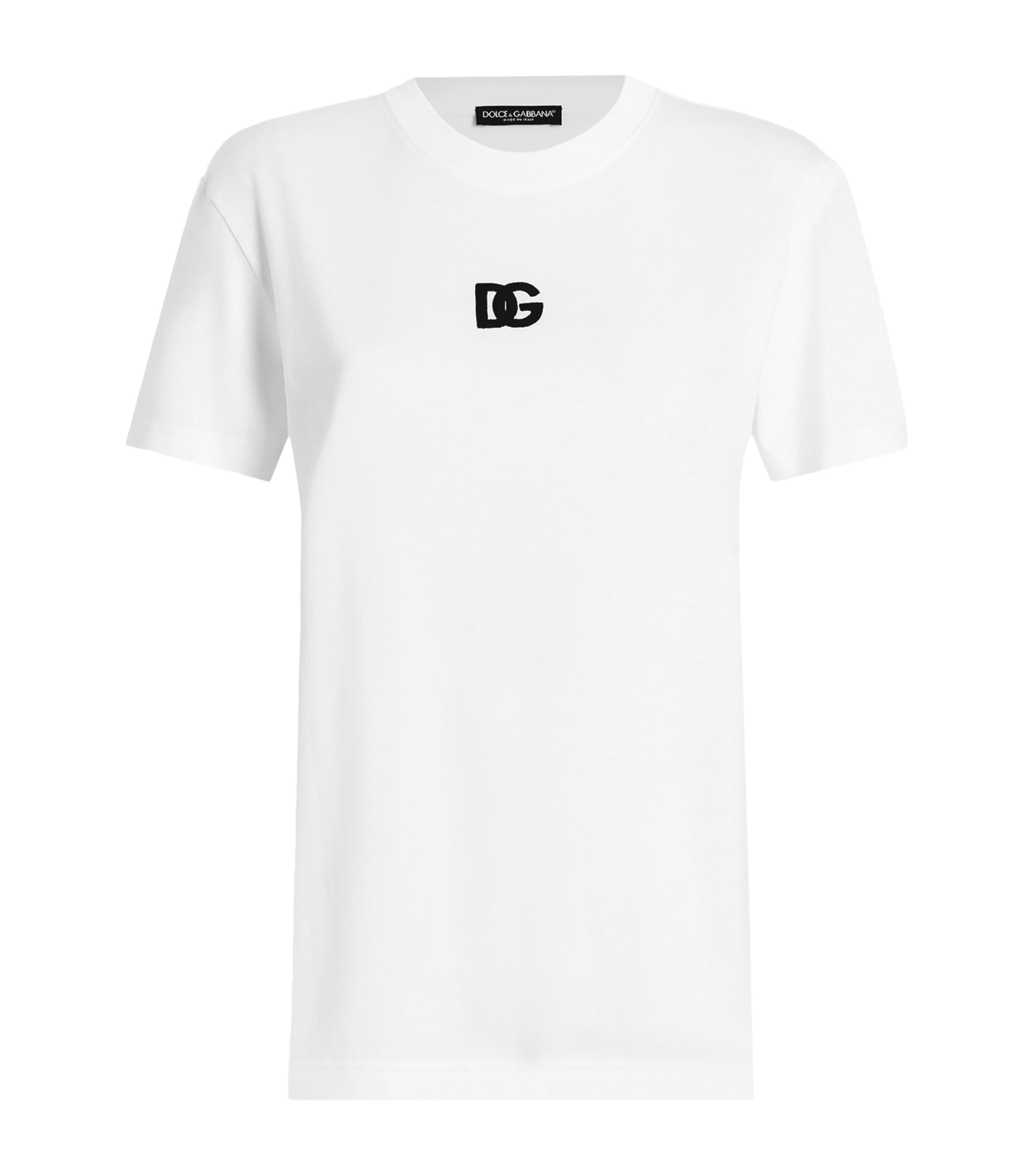Dolce & Gabbana Cotton Embroidered Logo T-shirt