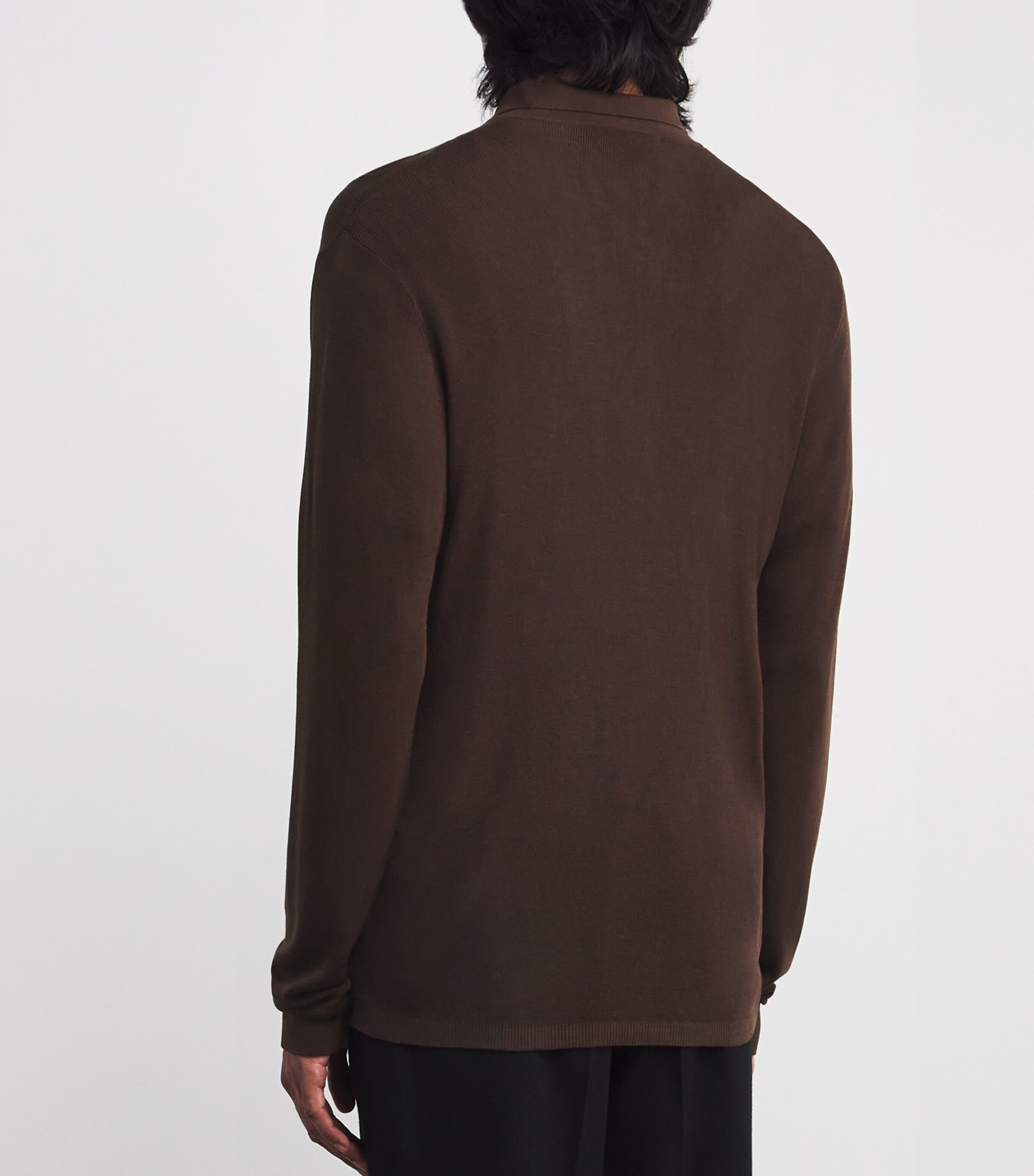 Collared Cardigan ICED COFFEE Image 4