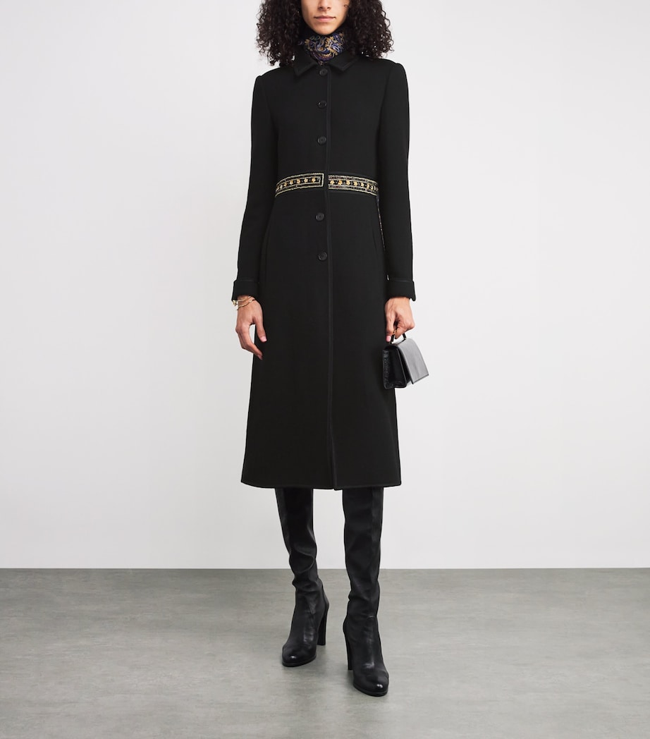 Wool Beaded Overcoat N0000 Image 2
