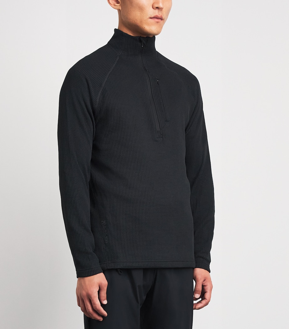 Houdini Mens Pace Flow Half-Zip Sweatshirt True Black Image 4