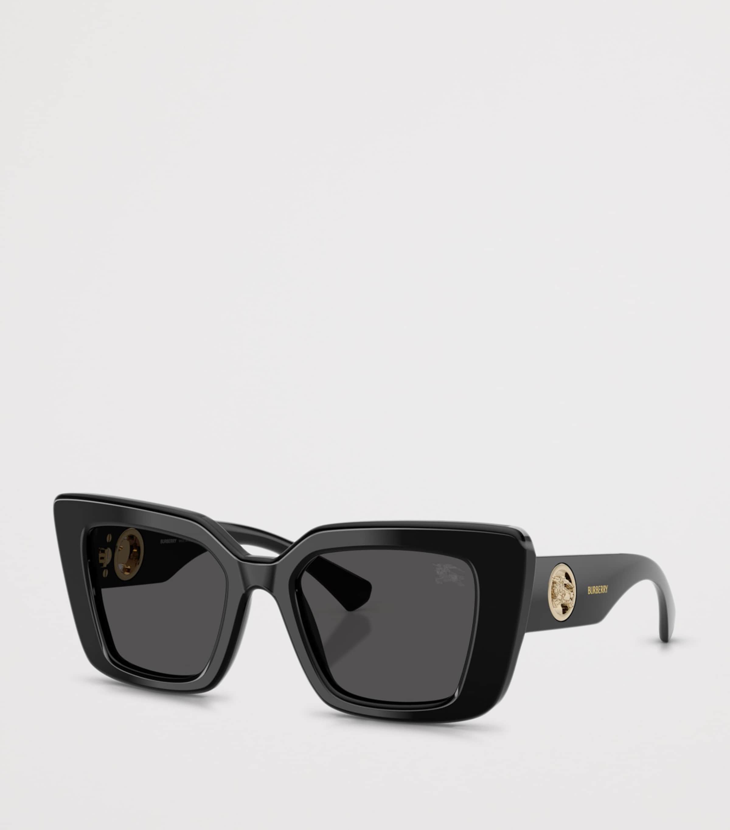 Burberry Acetate BE4476 Cat Eye Sunglasses Black Image 2