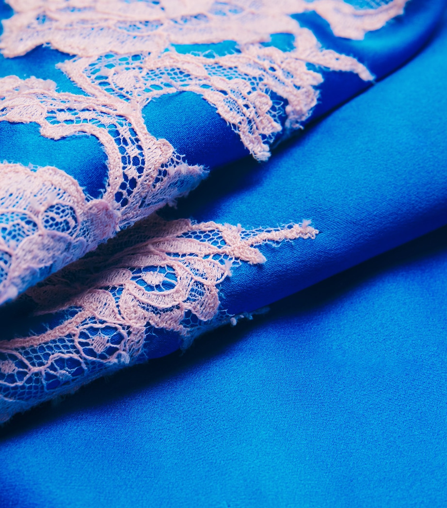 Silk Lace-Trim Bénédicte Cami Top 3476 CELE/LILA Image 5