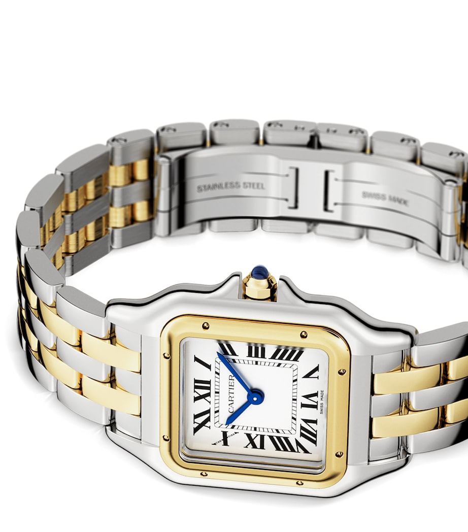 Cartier Medium Yellow Gold and Stainless Steel Panthère de Cartier Watch 27mm Grey Image 3