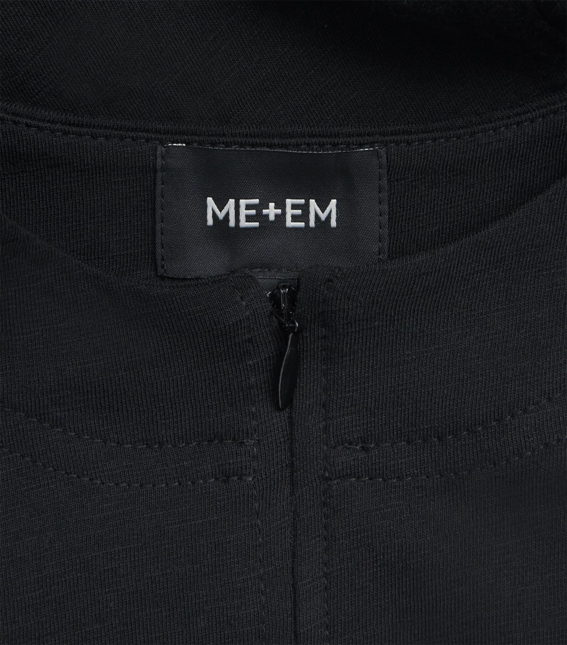 ME+EM Womens Organic Cotton Tiered Maxi Dress Black Image 6