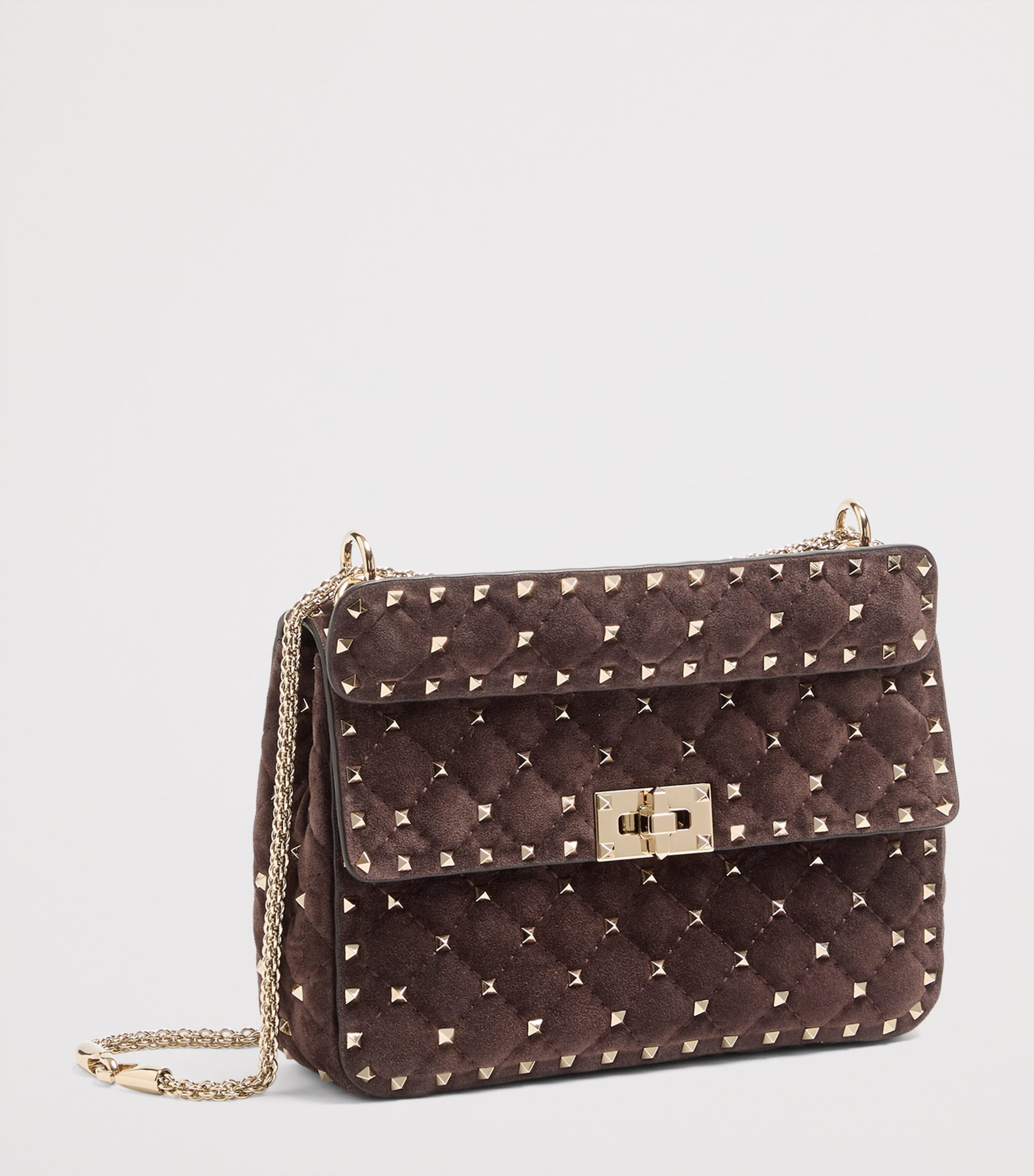Valentino Garavani Medium Leather Rockstud Spike Top-Handle Bag Image 2