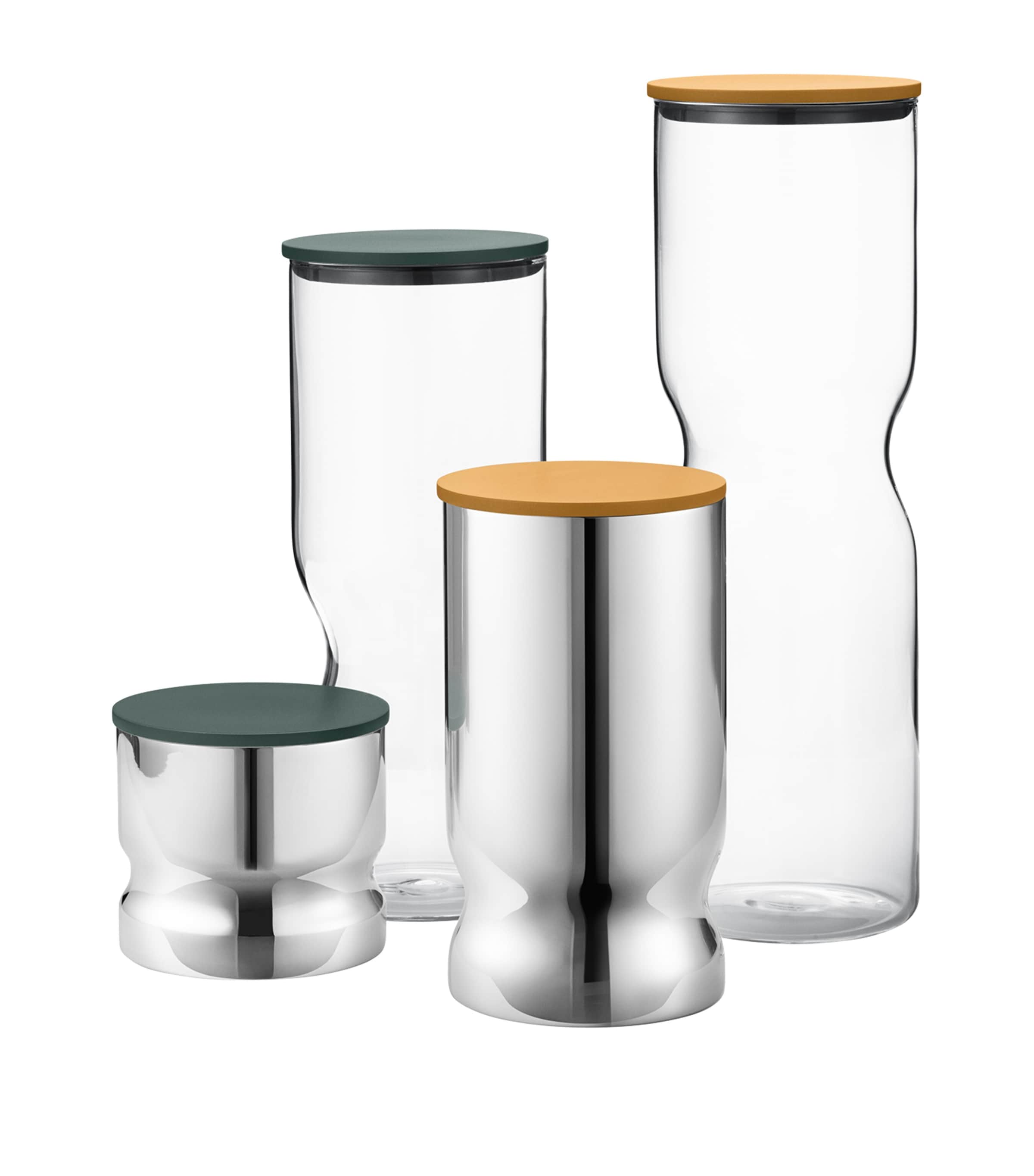 Large Glass Alfredo Canister CLEAR Image 3