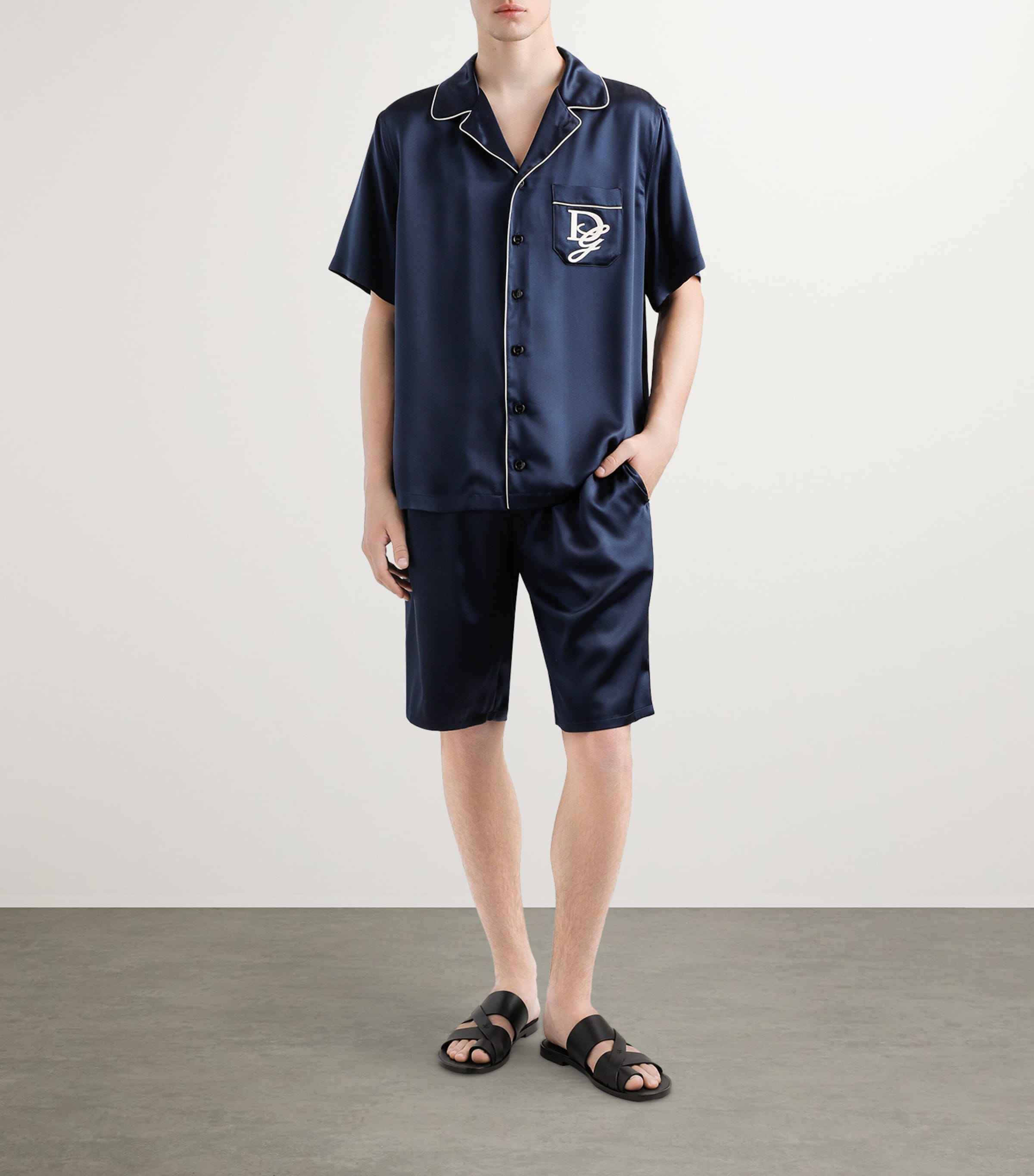 Dolce & Gabbana Silk Pyjama Shirt | Harrods UK