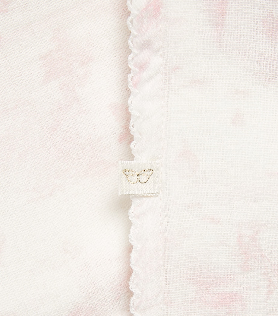 Marie-Chantal Cotton Toile de Jouy Muslin Cloths (Set of 3) Mc Pink Image 2