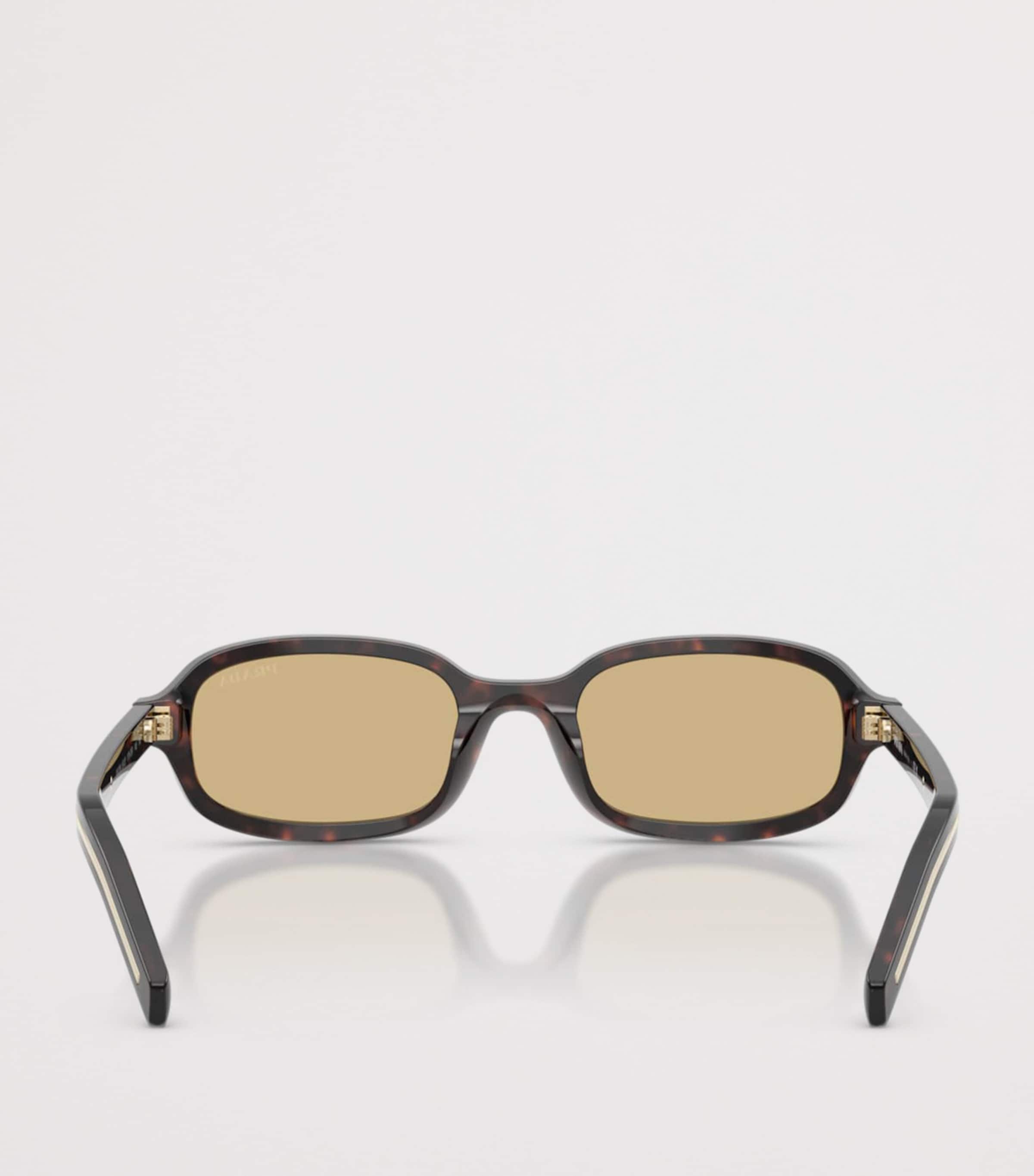 Prada Acetate Oval Sunglasses Brown Image 4