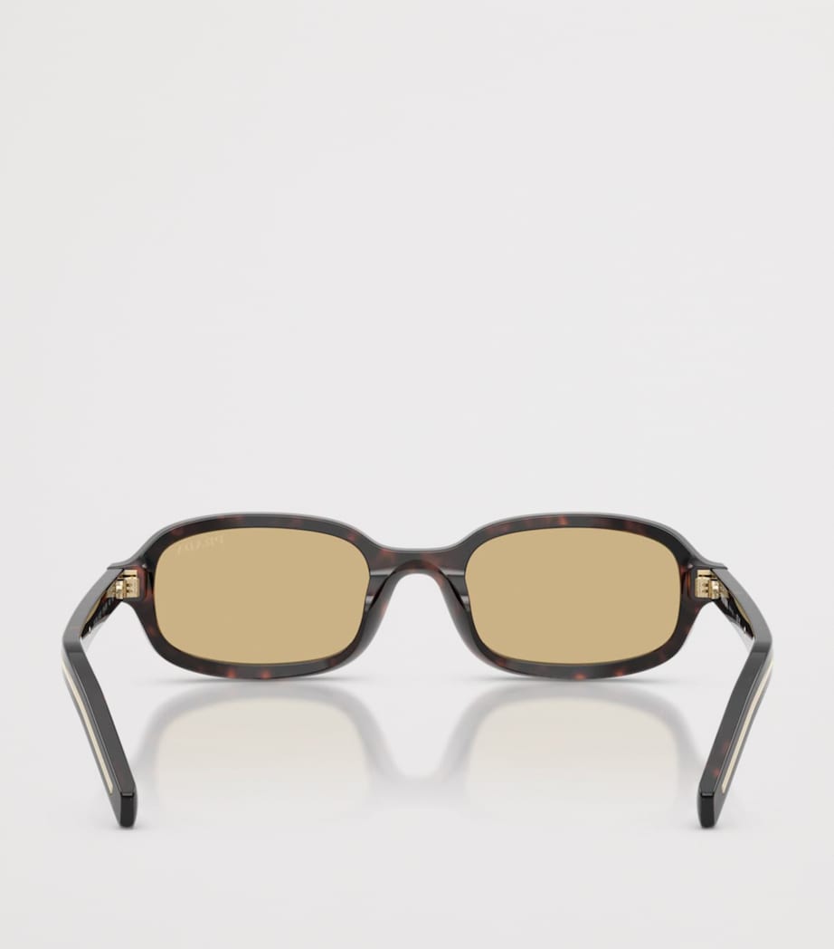 Prada Acetate Oval Sunglasses Brown Image 4