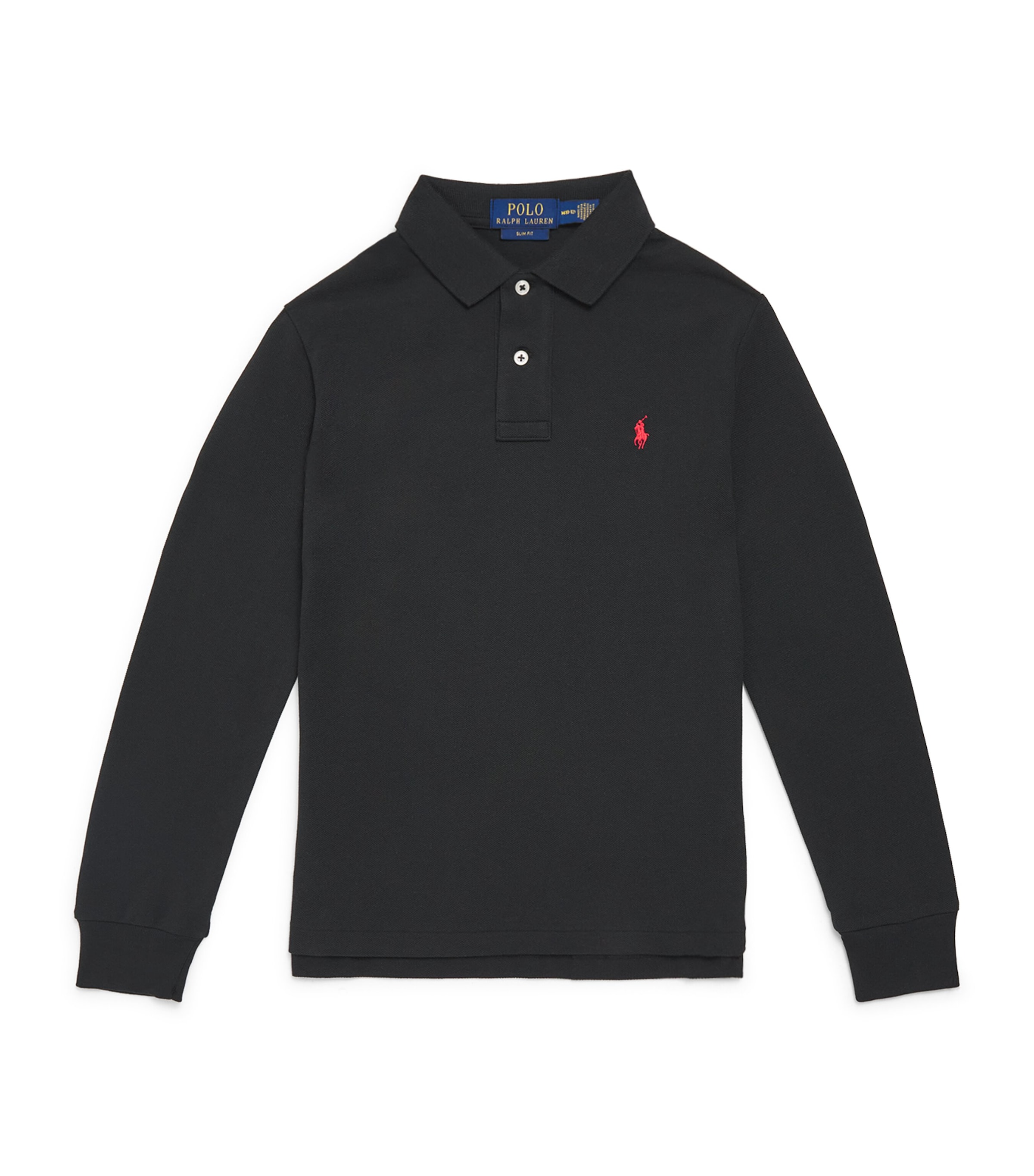 Ralph Lauren Cotton Polo Pony Polo Shirt In Black