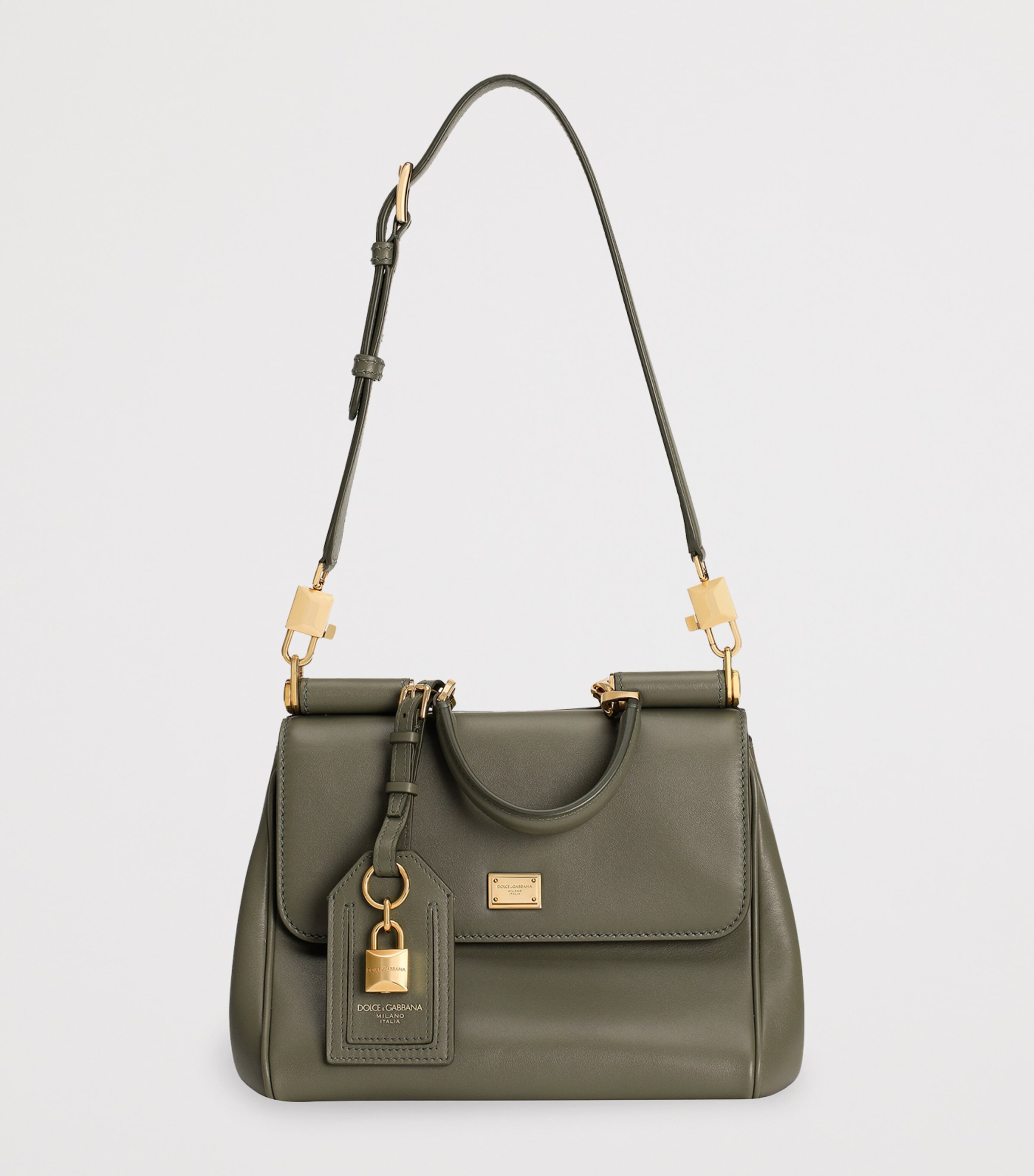 Leather My Sicily Top-Handle Bag 80560-DARK GREE Image 3