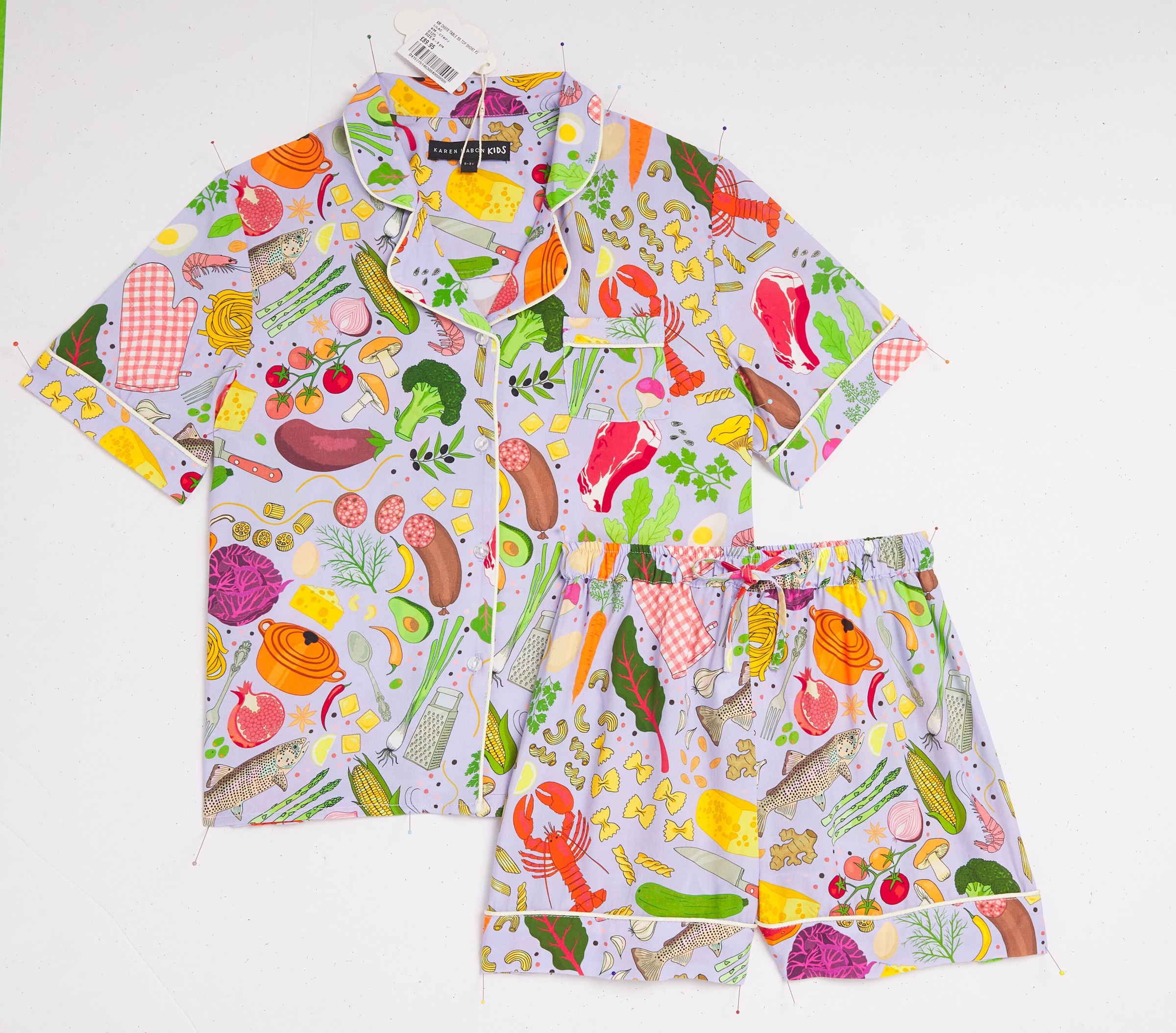Karen Mabon Chef's Table Pyjama Set In Purple