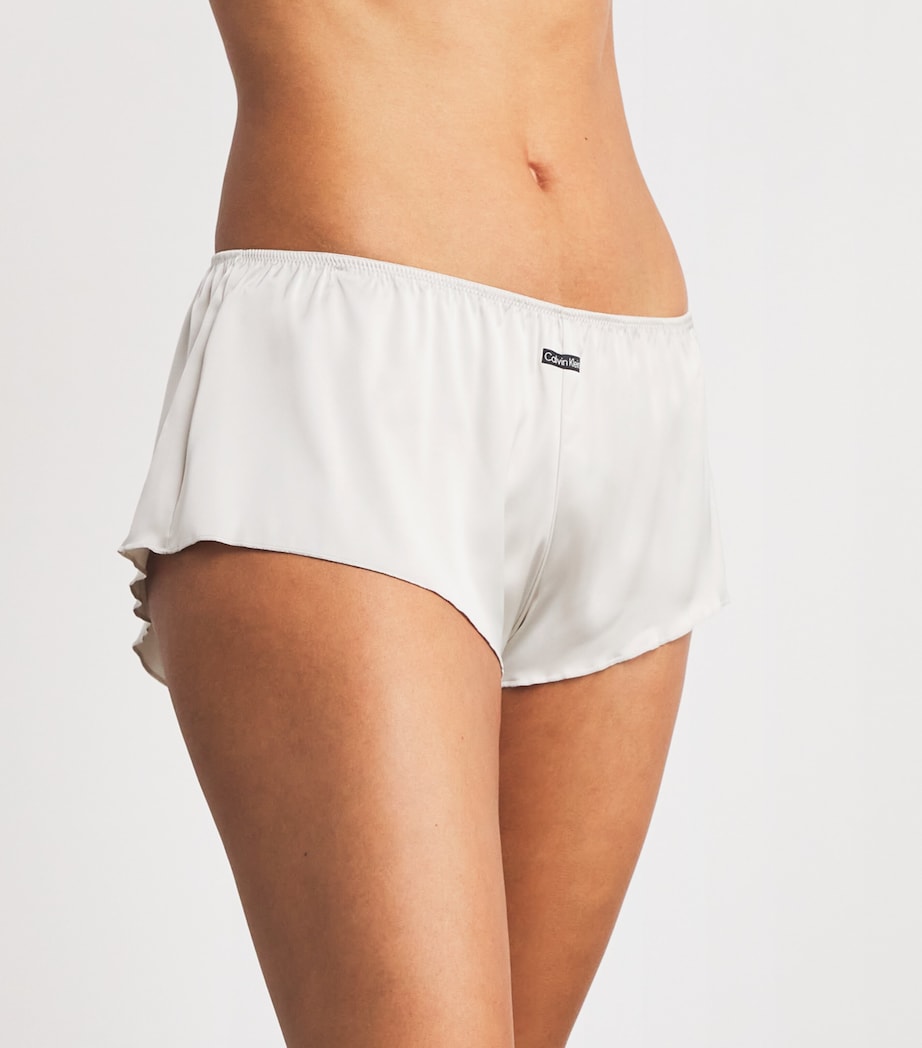 Satin Signature Boyshorts CHALK Image 2