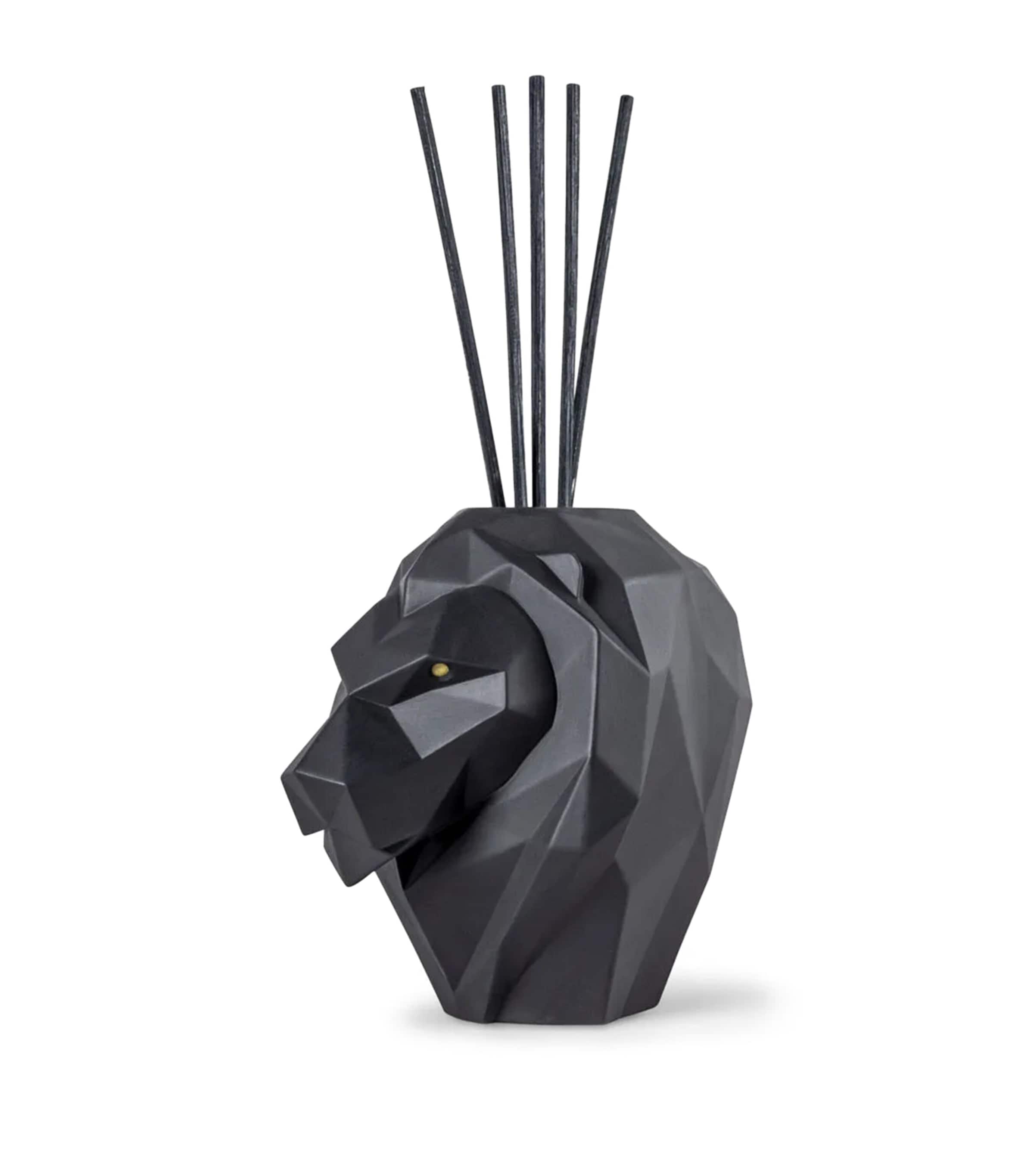 Lladró Lion Perfume Diffuser (100ml) Black Image 1