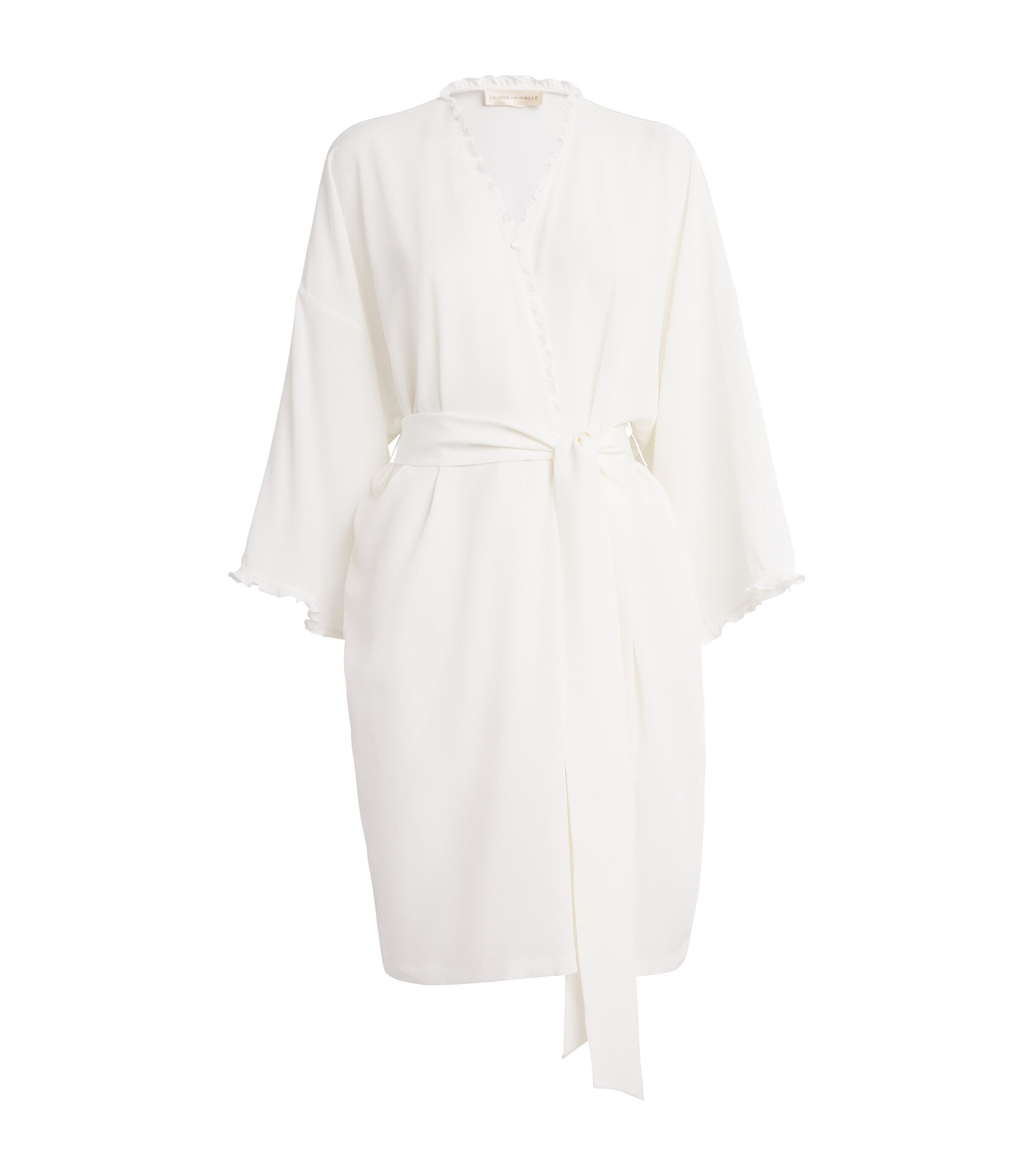 OLIVIA VON HALLE SILK CREPE DE CHINE MIMI ROBE