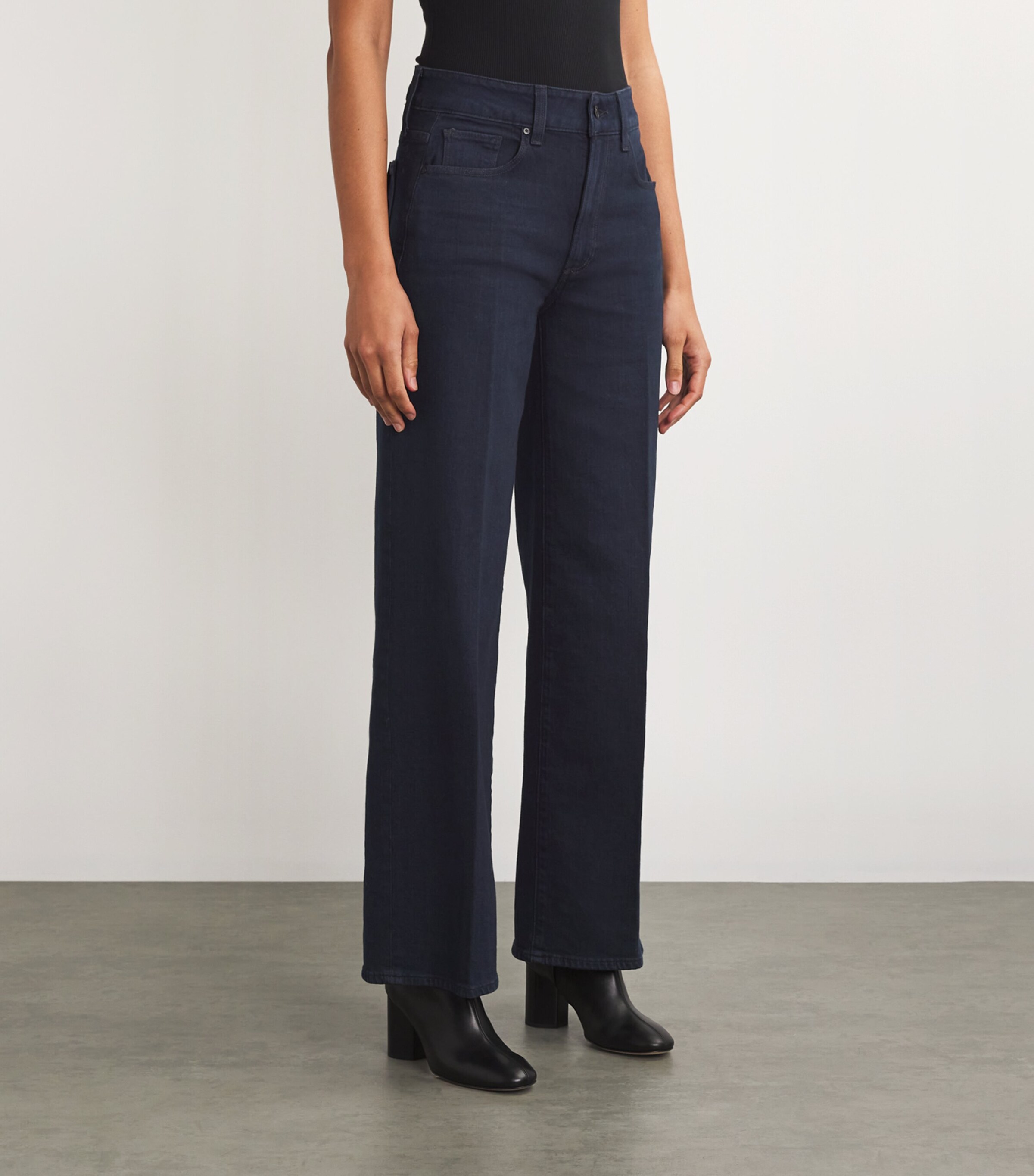 PAIGE Womens Sasha Wide-Leg Jeans Duchess Image 3