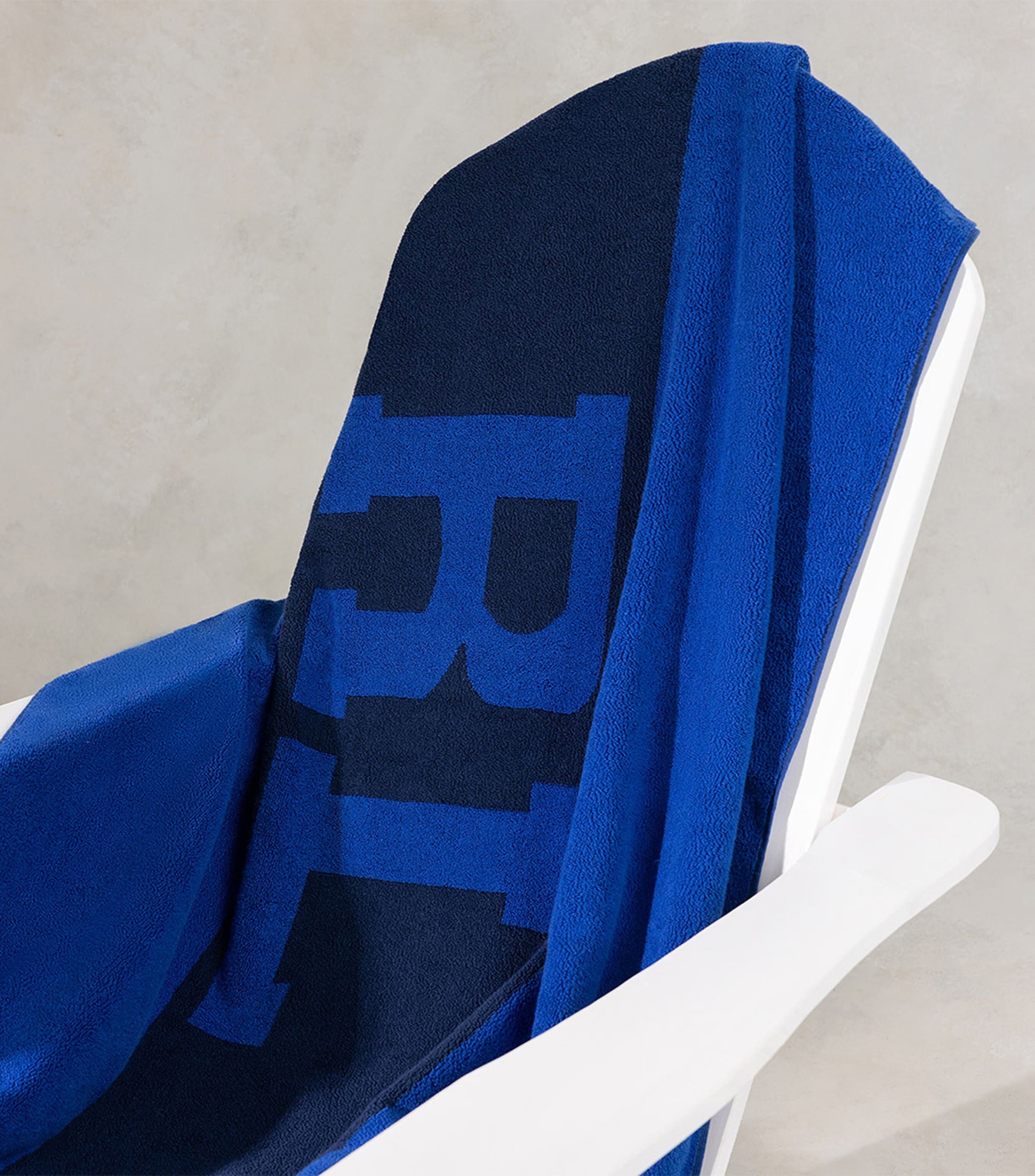 RL Signature Beach Towel (90cm x 170cm) NAVY IRIS Image 3