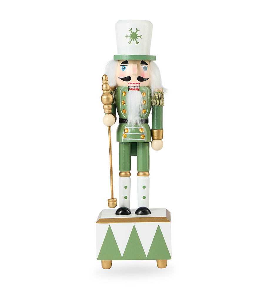 Wood Nutcracker Ornament (30cm) GREEN/COLOUR(S) Image 1