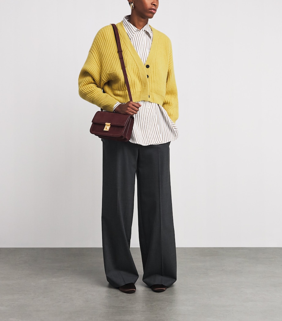 Suede Paris Cross-Body Bag BURGUNDY F02 Image 2