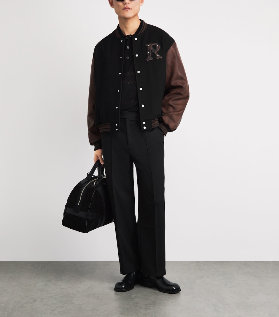 Wool-Blend Bomber Jacket JET BLACK Image 2