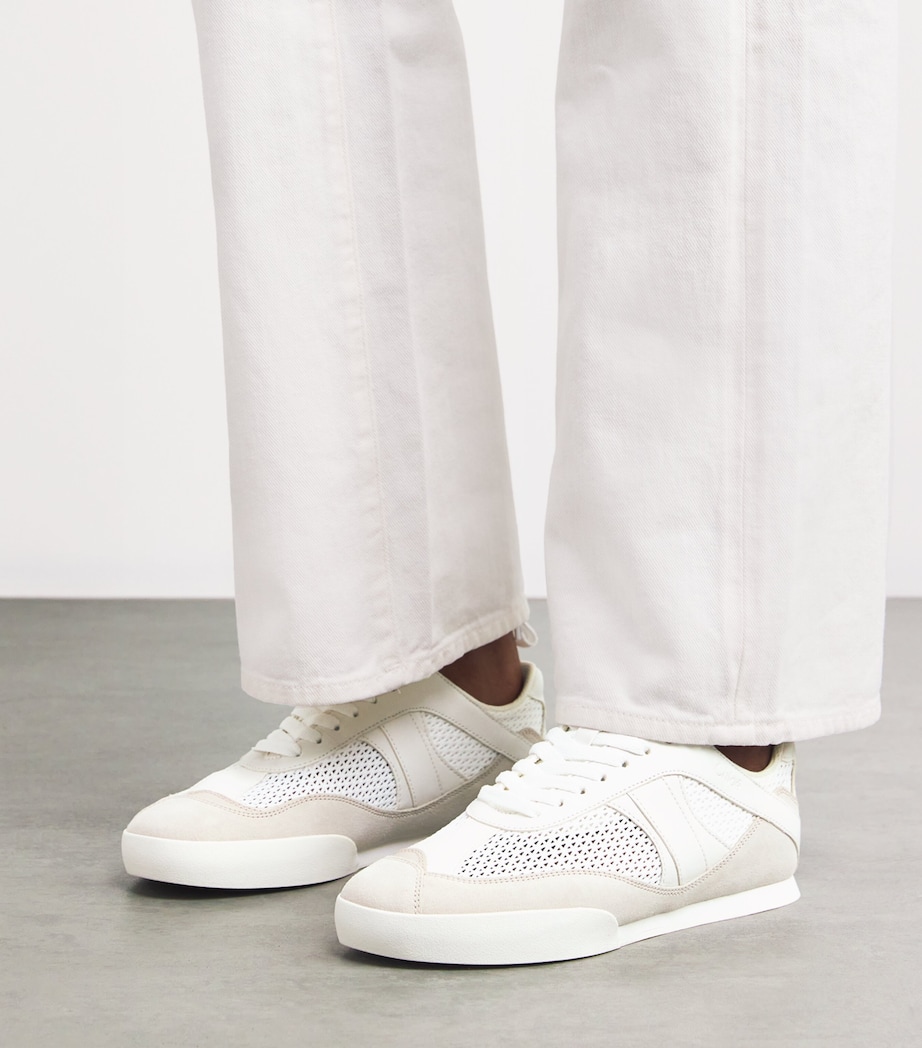 Leather Kick Sneakers WHITE/COMB Image 2