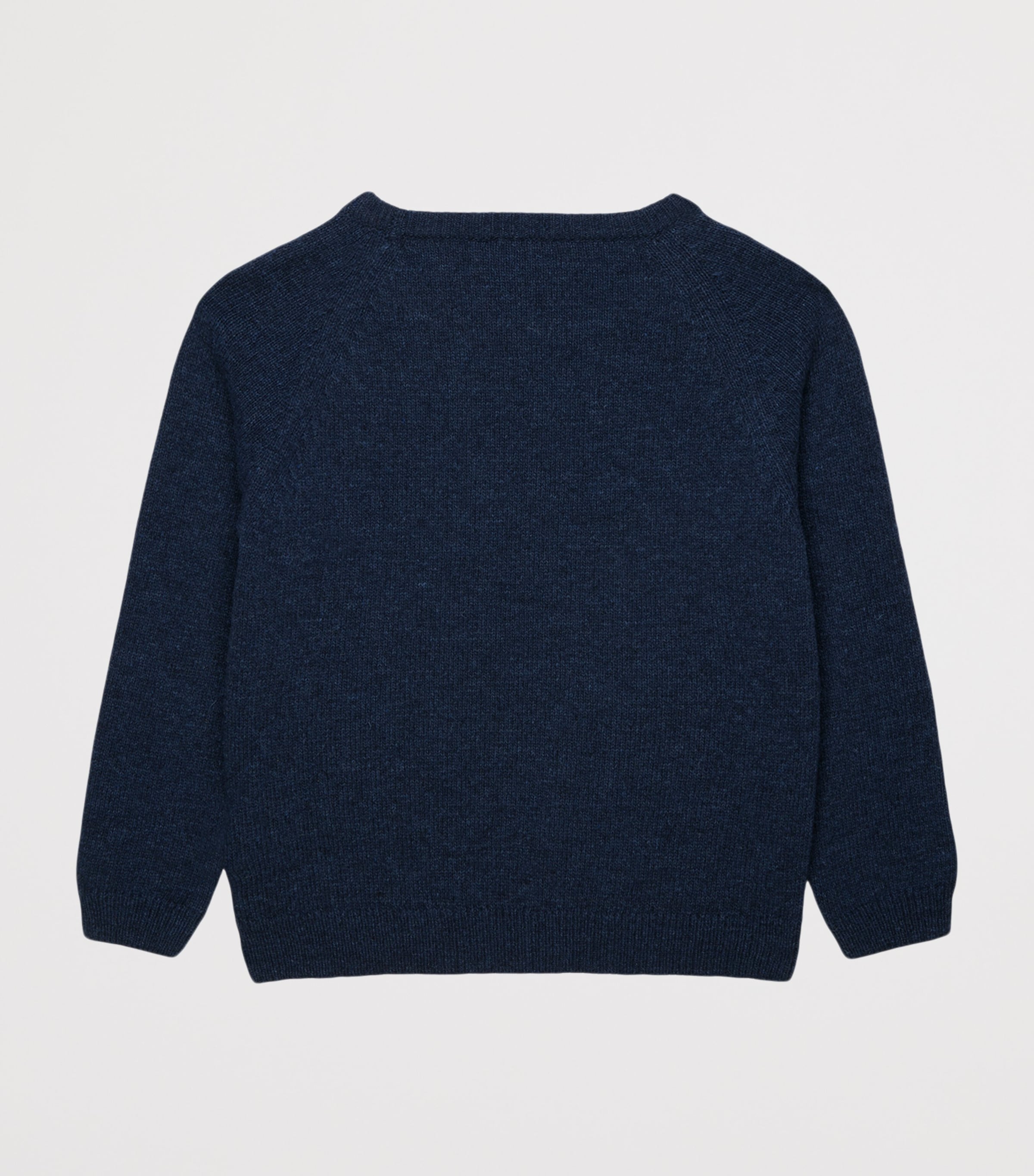 Trotters Wool-Blend Car Henry Sweater (2-5 Years) Navy Image 2