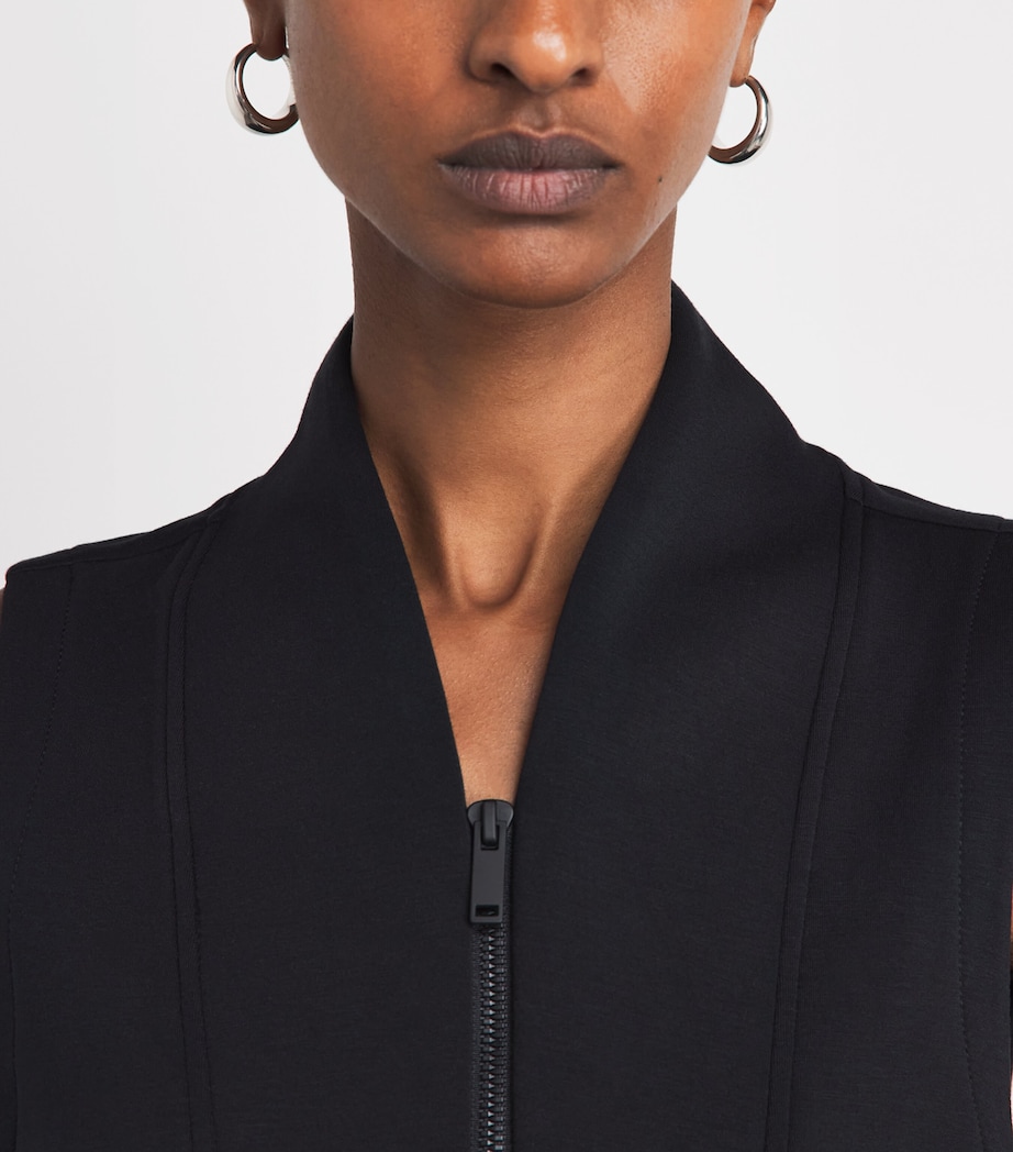 SPANX Womens SPANX AirEssentials Half-Zip Jumpsuit Very Black Image 5