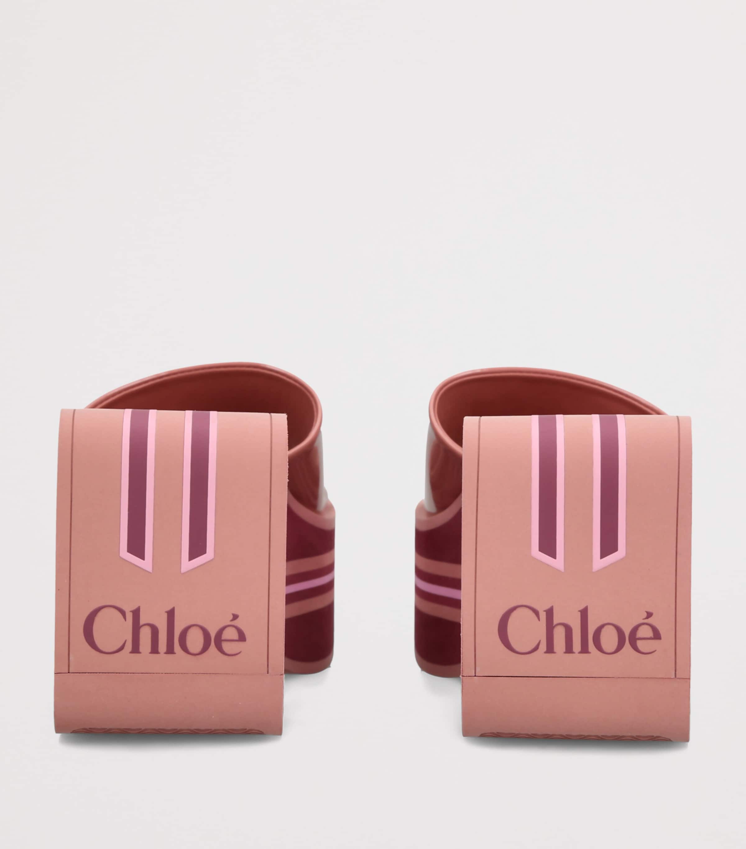 Chloé Swimming Cool Wedge Sandals 90 Pink Image 4