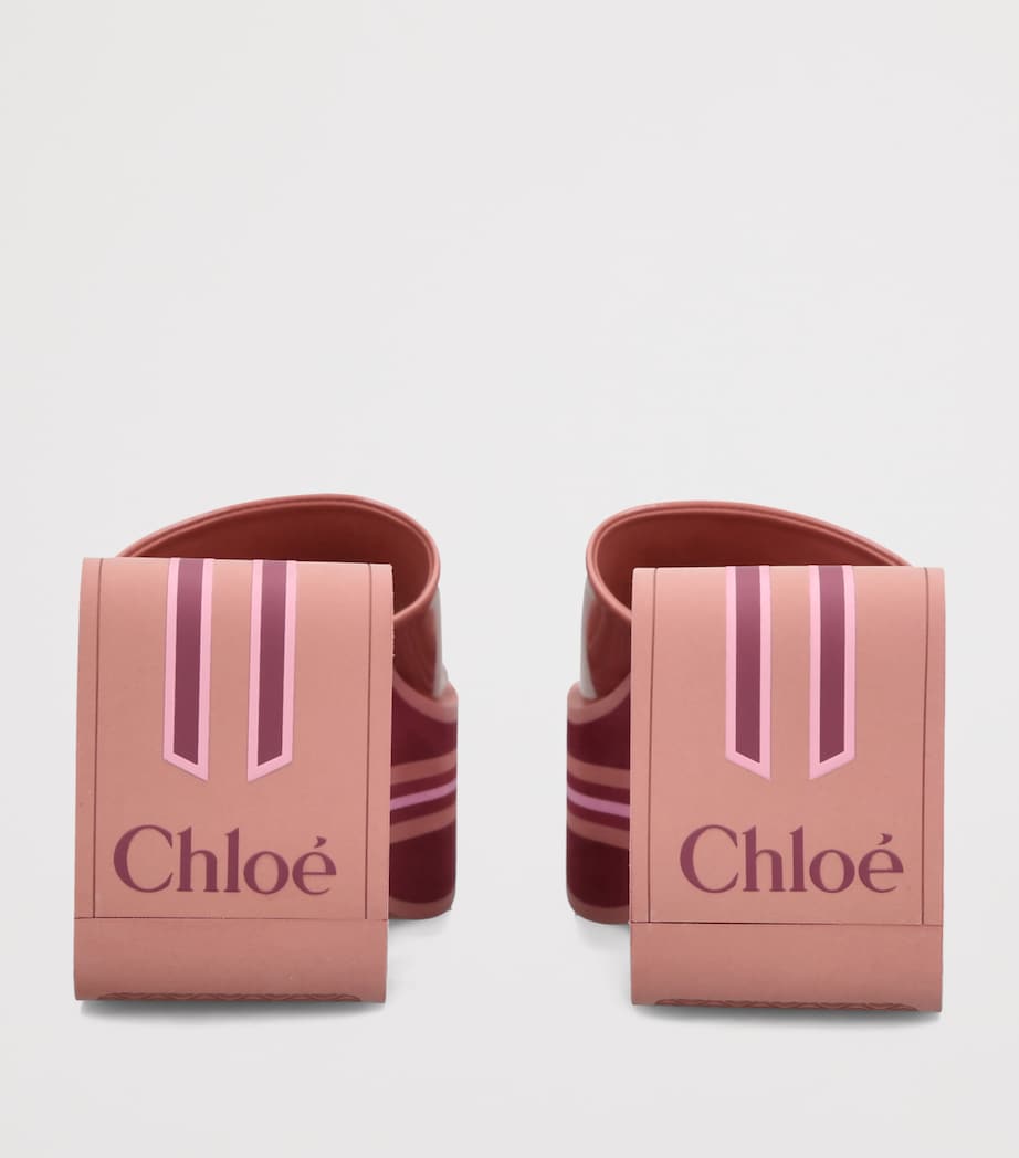 Chloé Swimming Cool Wedge Sandals 90 Pink Image 4