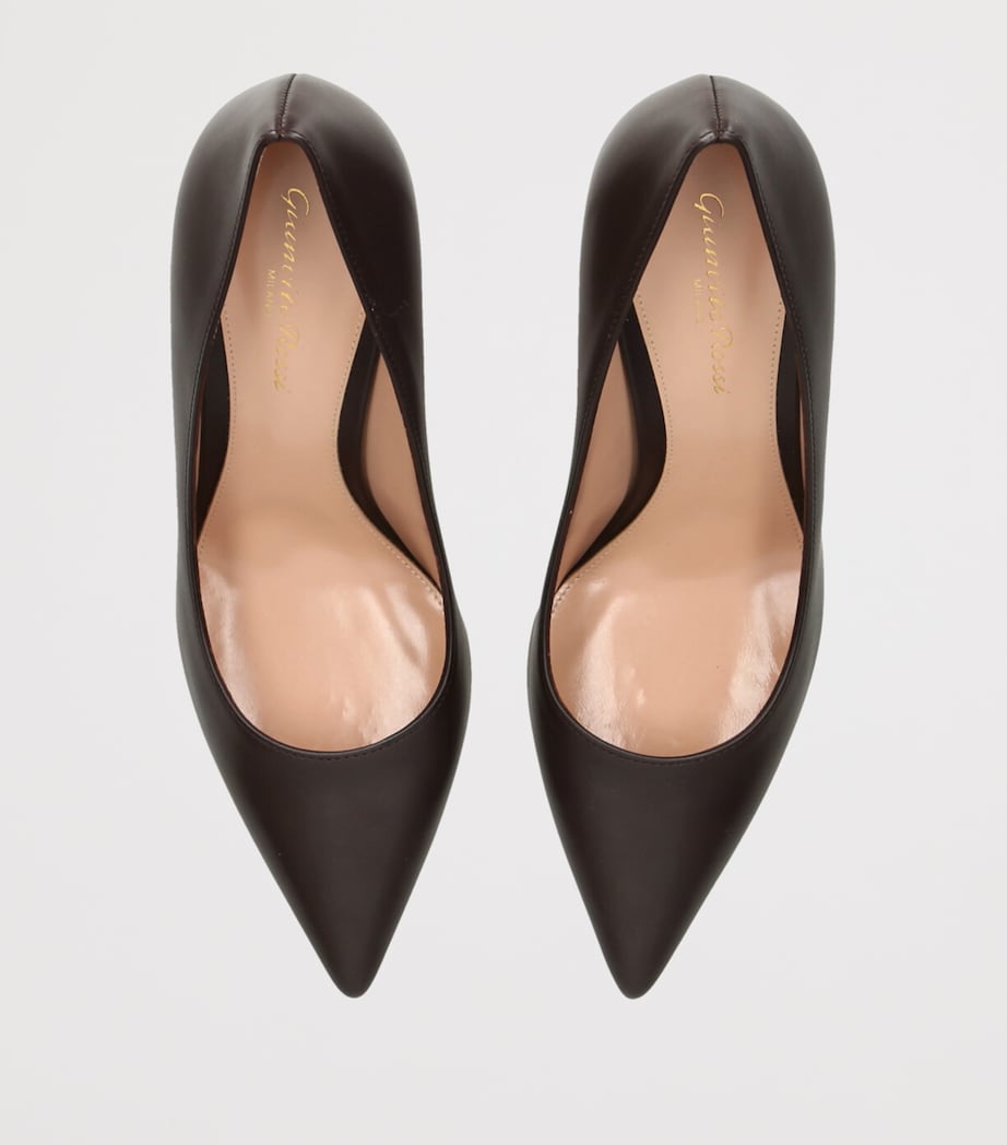Leather Gianvito Pumps 85 DARK BROWN Image 4