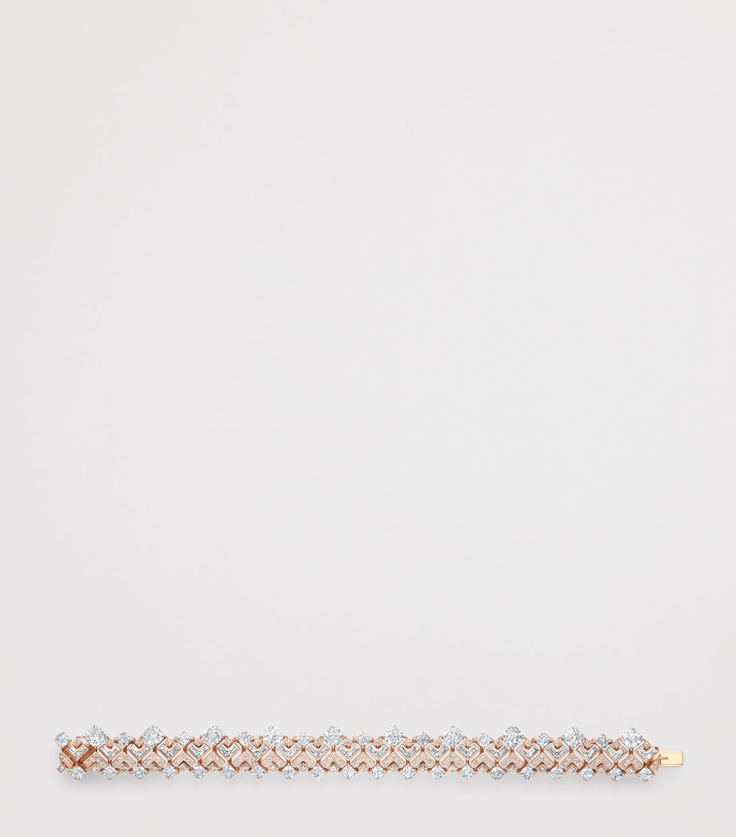 Boodles Rose Gold and Diamond The Pallace Collection Tudor Skyline Bracelet Rose Gold Image 3