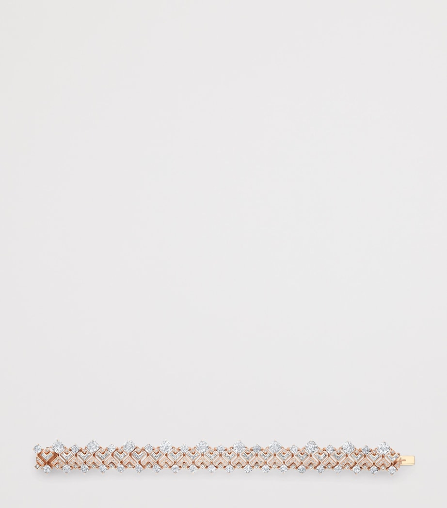 Boodles Rose Gold and Diamond The Pallace Collection Tudor Skyline Bracelet Rose Gold Image 3