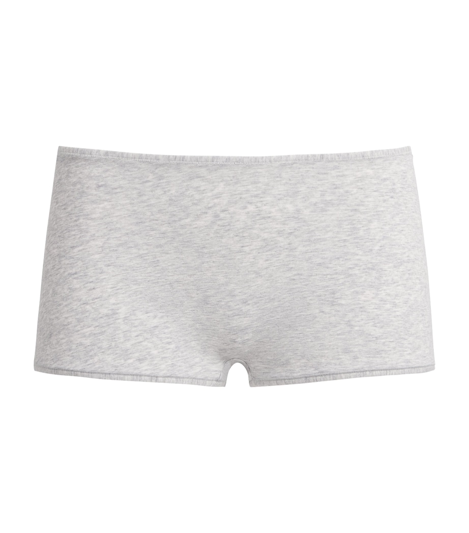 Skims Womens Everyday Boyshort Briefs Light Heather Grey Image 1