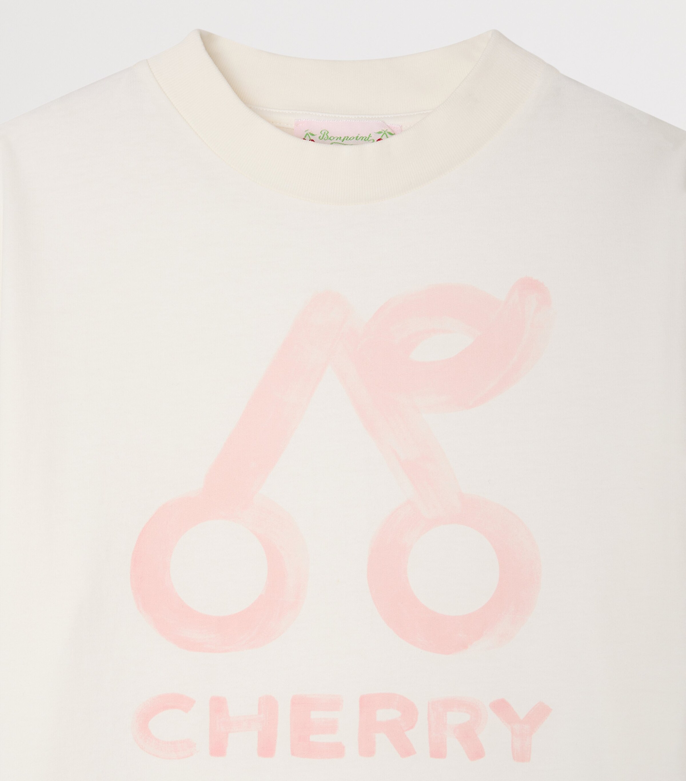 Bonpoint Cotton Lele T-Shirt (10-14 Years) Upb Blanc Lait Image 3