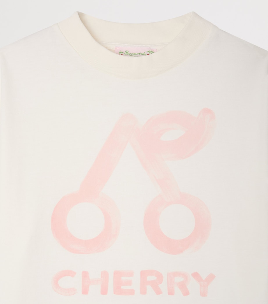 Bonpoint Cotton Lele T-Shirt (10-14 Years) Upb Blanc Lait Image 3