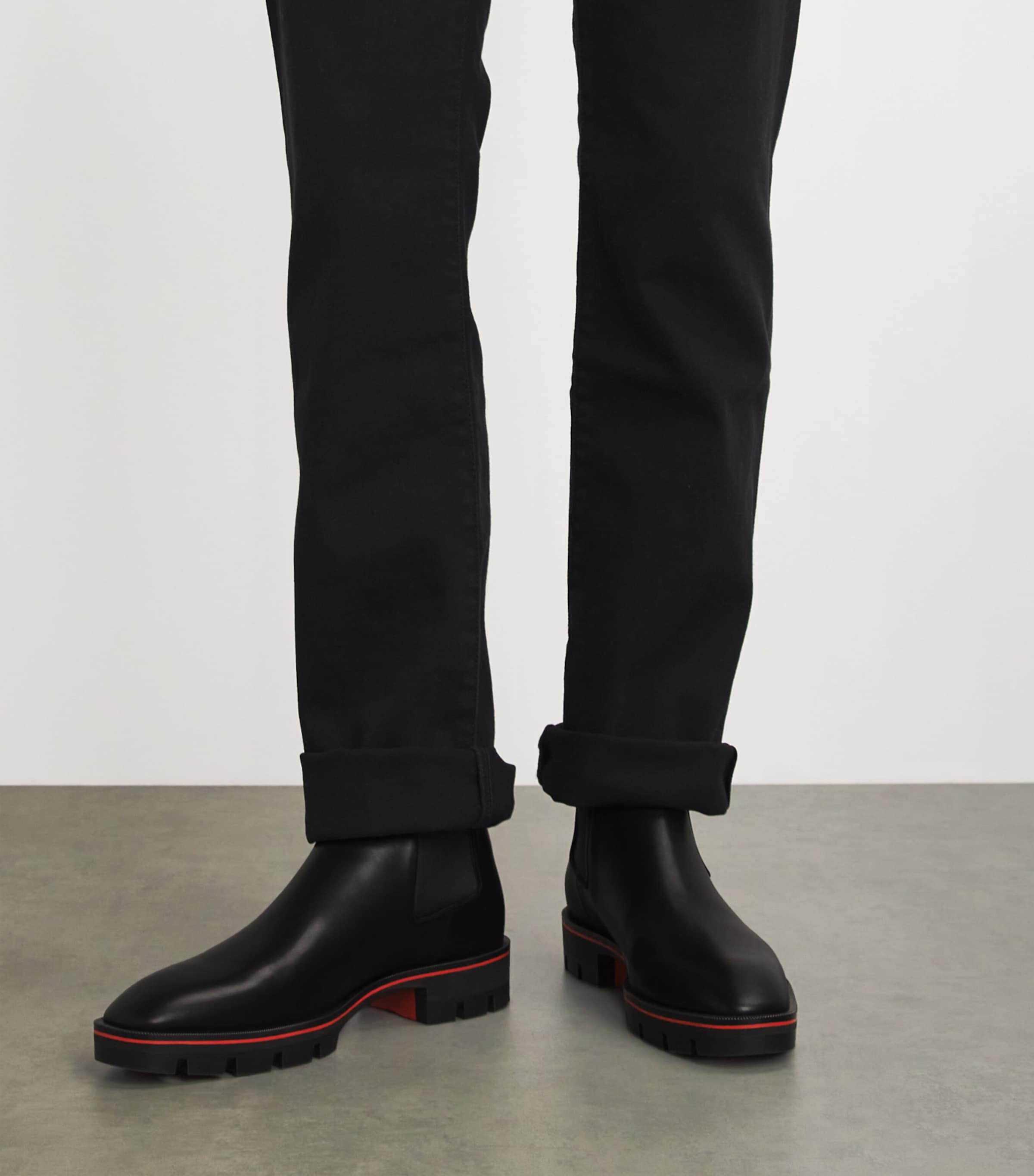 CHRISTIAN LOUBOUTIN / アルピノソル レザー チェルシーブーツ CHRISTIAN LOUBOUTIN / アルピノソル レザー チェルシーブーツ