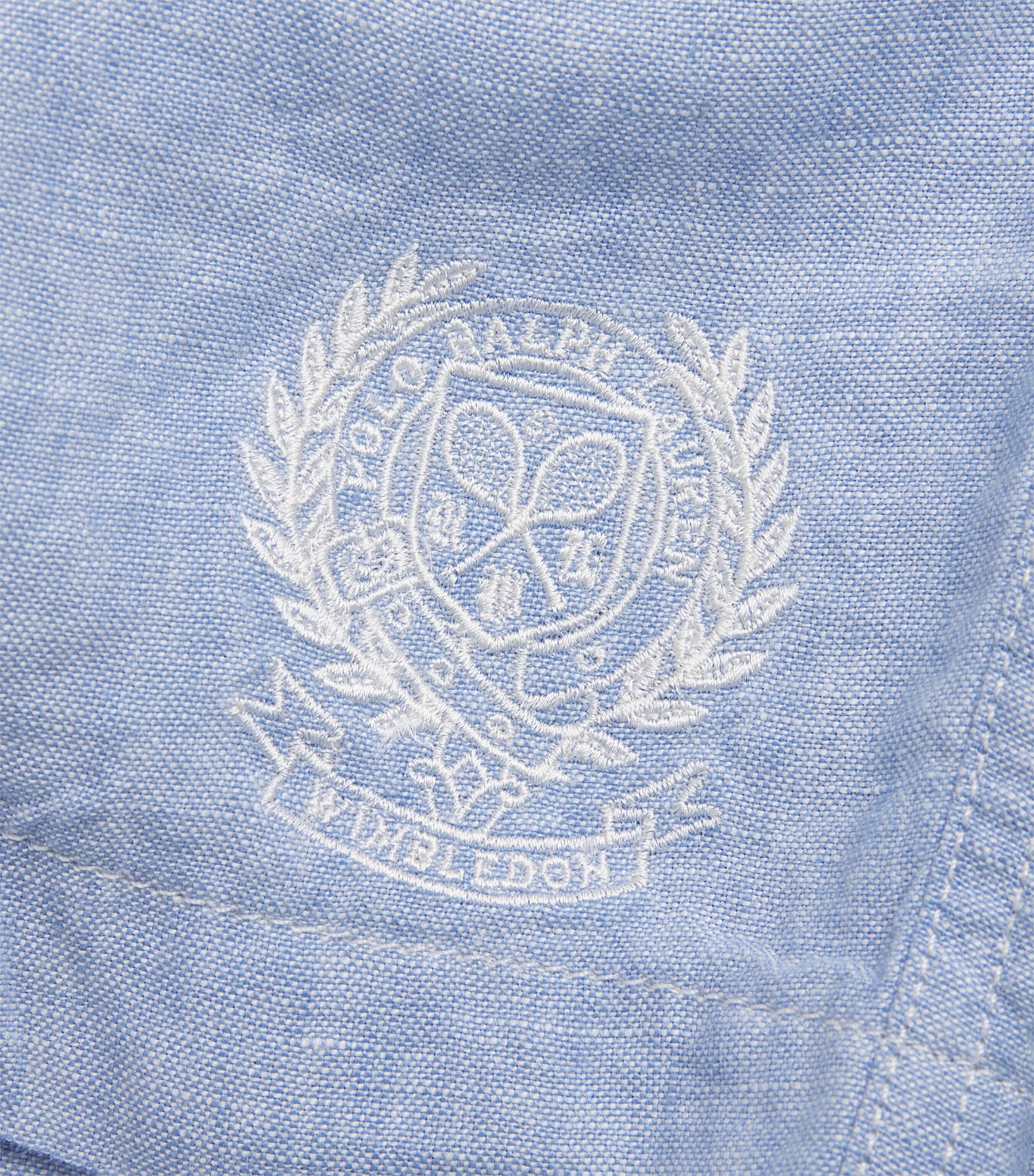 Polo Ralph Lauren Mens x Wimbledon Linen Shorts Office Blue Image 6