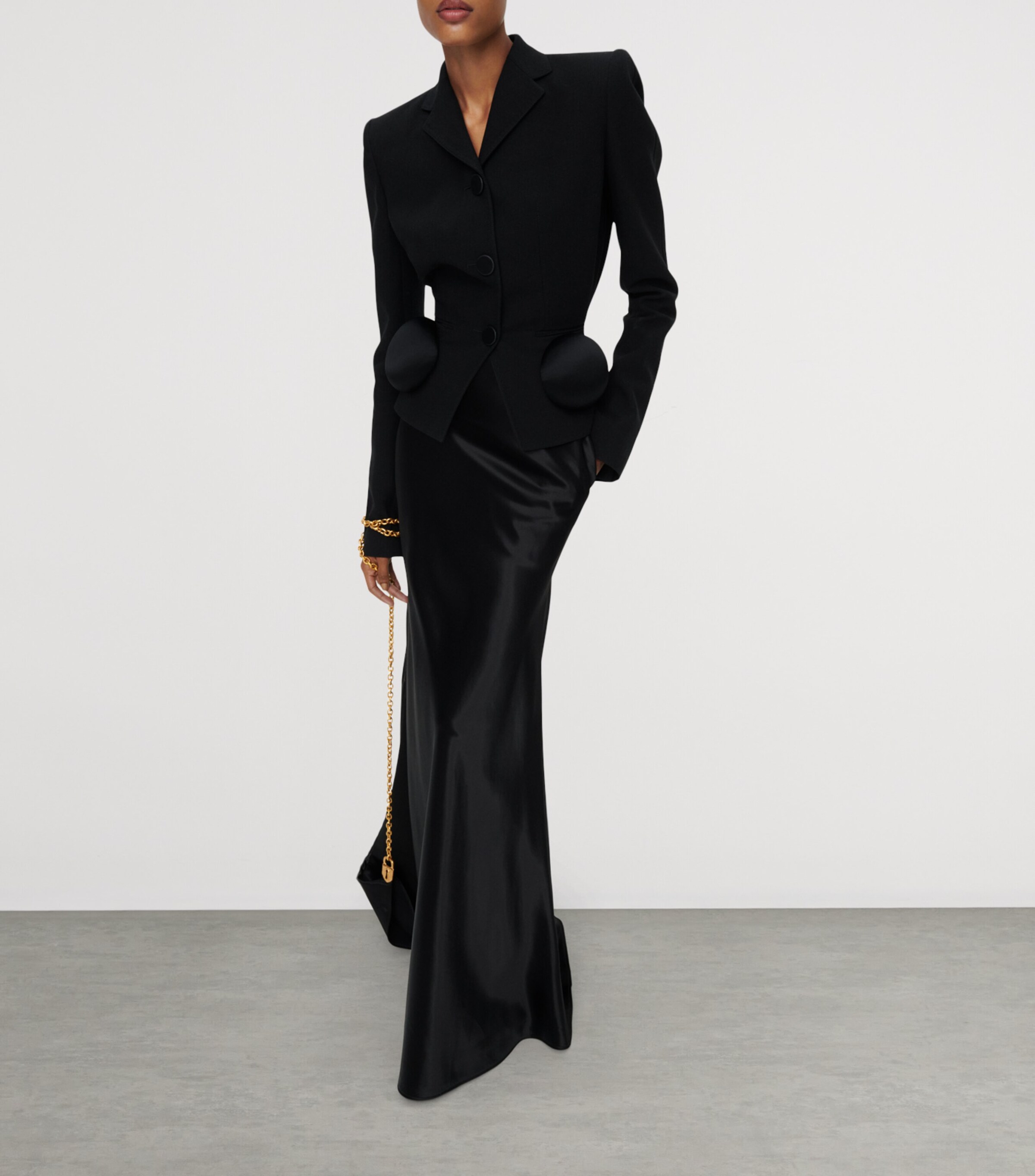 Schiaparelli Womens Embellished Elsa Jacket Black Image 4