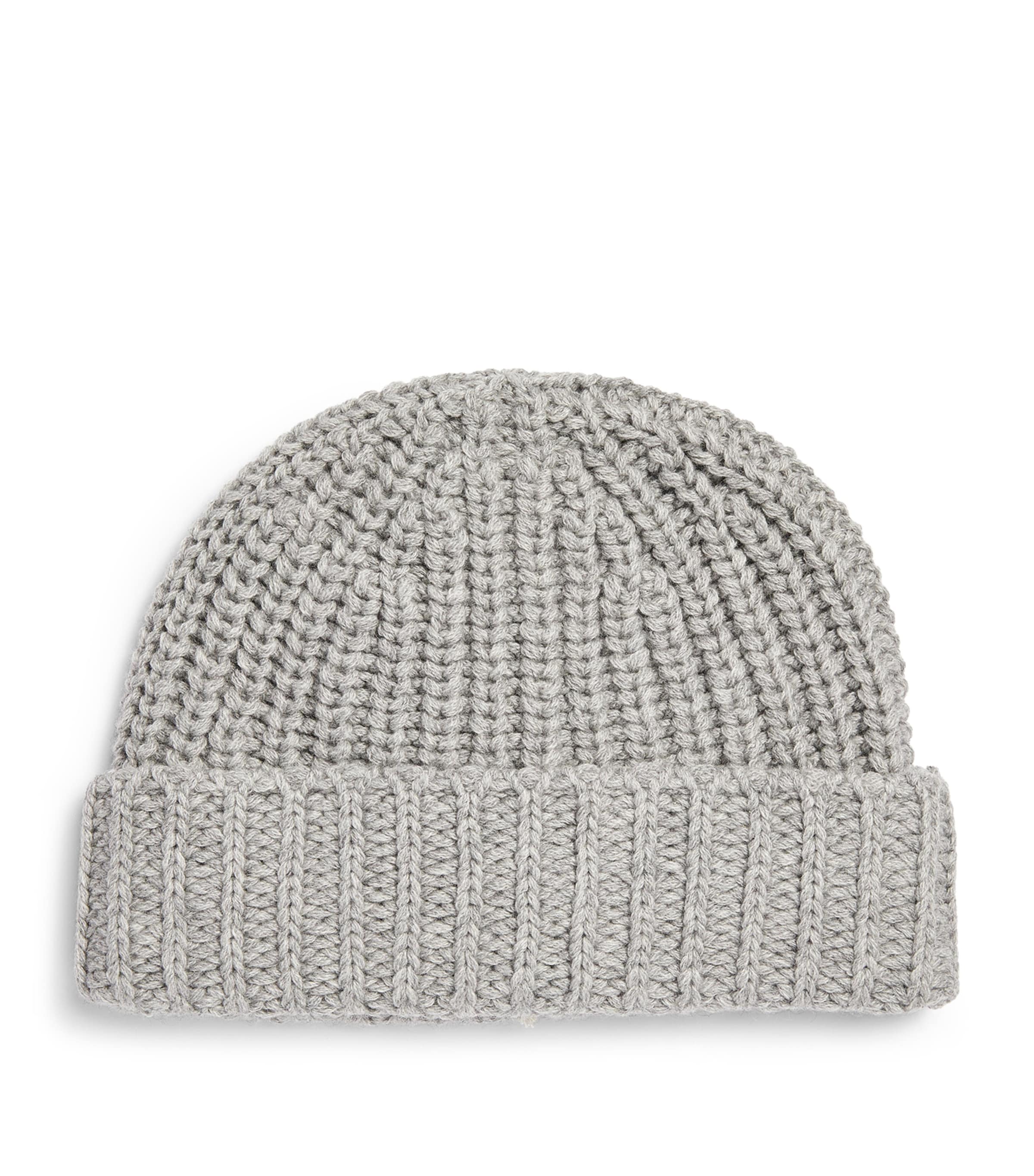 JOHNSTONS OF ELGIN CASHMERE RIBBED BEANIE 