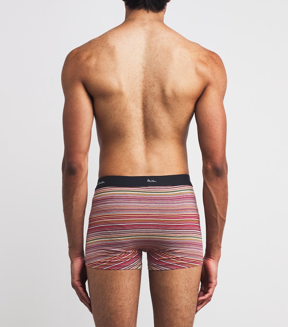 Stretch-Organic Cotton Signature Stripe Trunks (Pack of 3) 1A MUTICOLOUR Image 3