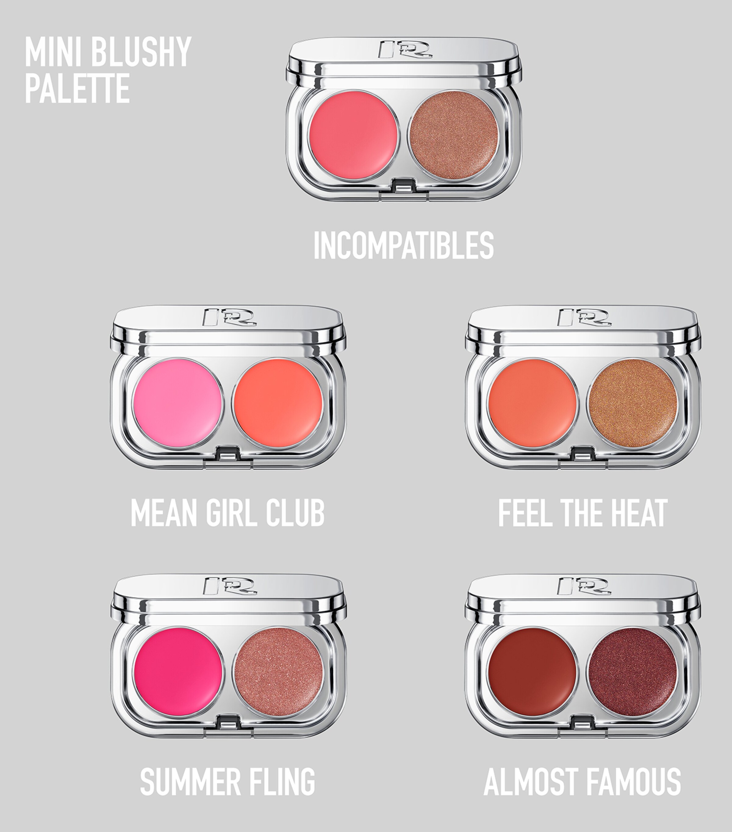 Rabanne Mini Blushy Palette Balm-to-Skin Tinted Blush Almost Famous Image 4