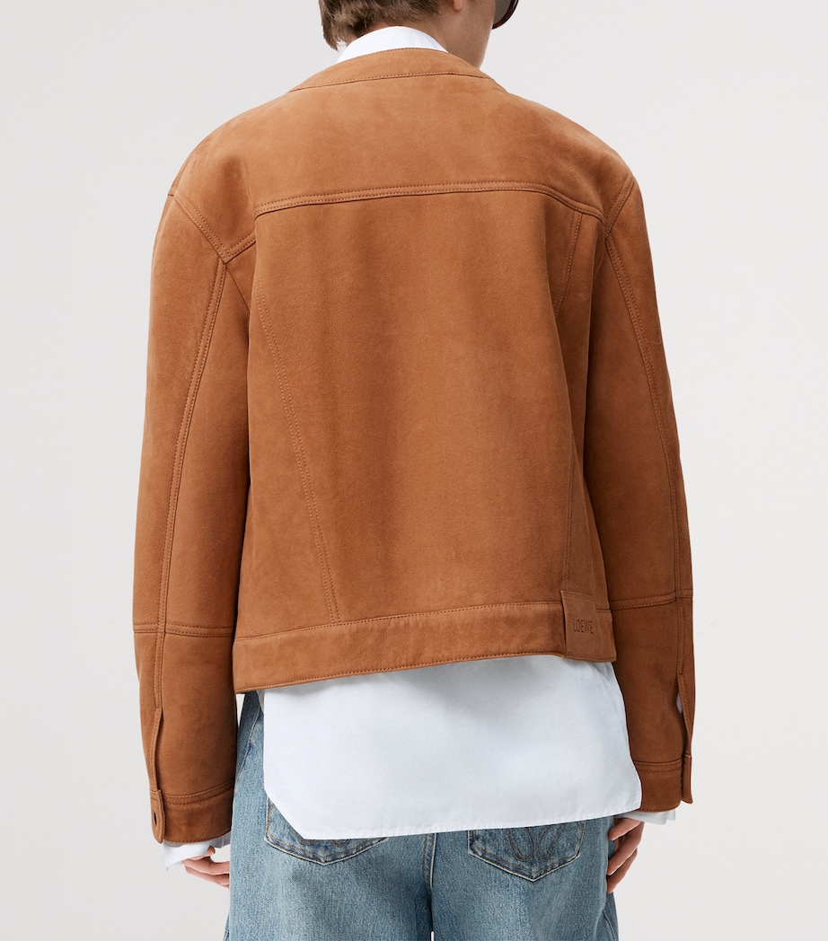 Lambskin Shearling-Lined Jacket TOFFEE Image 4