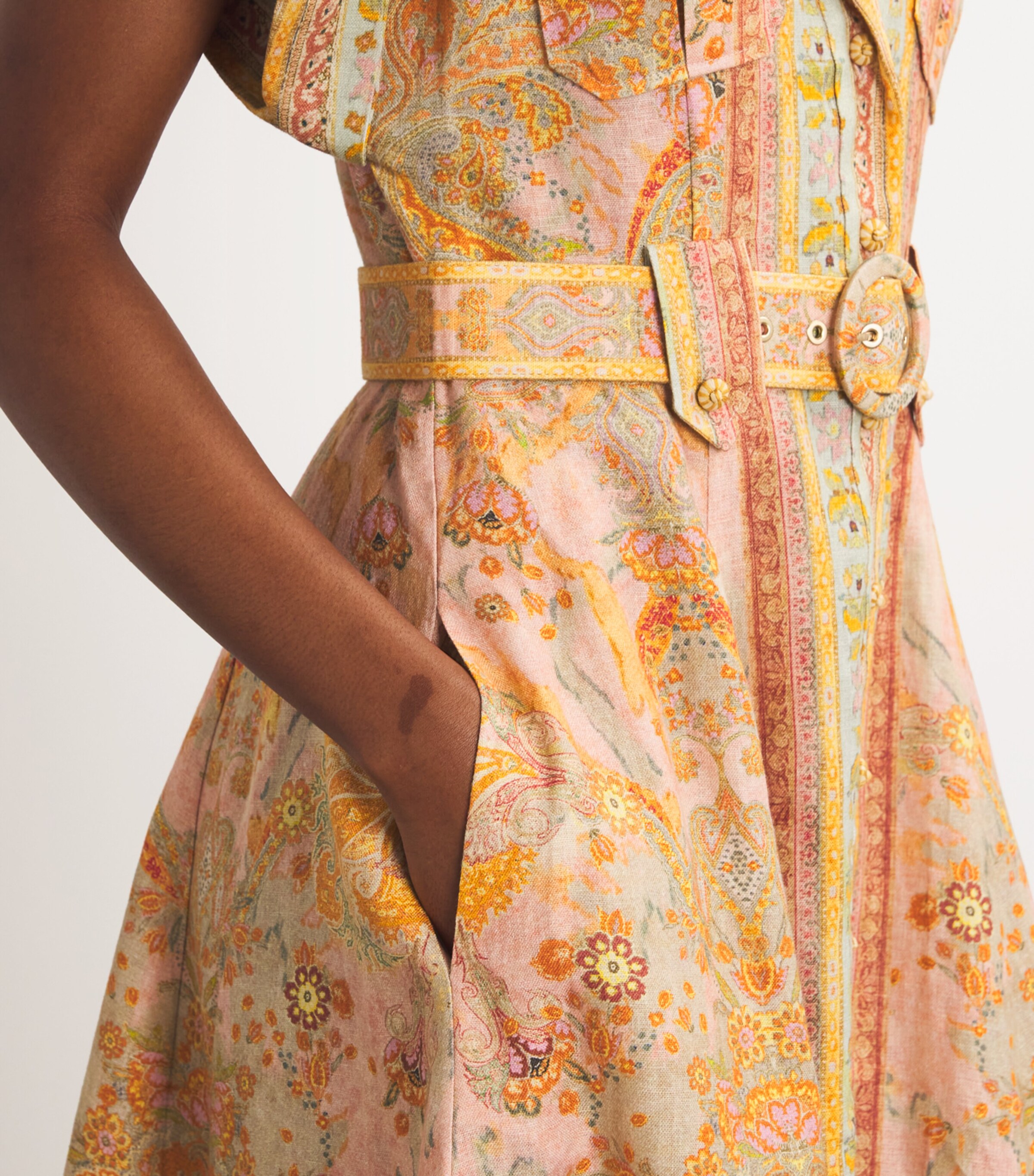Zimmermann Acacia Midi Shirt Dress | Harrods US