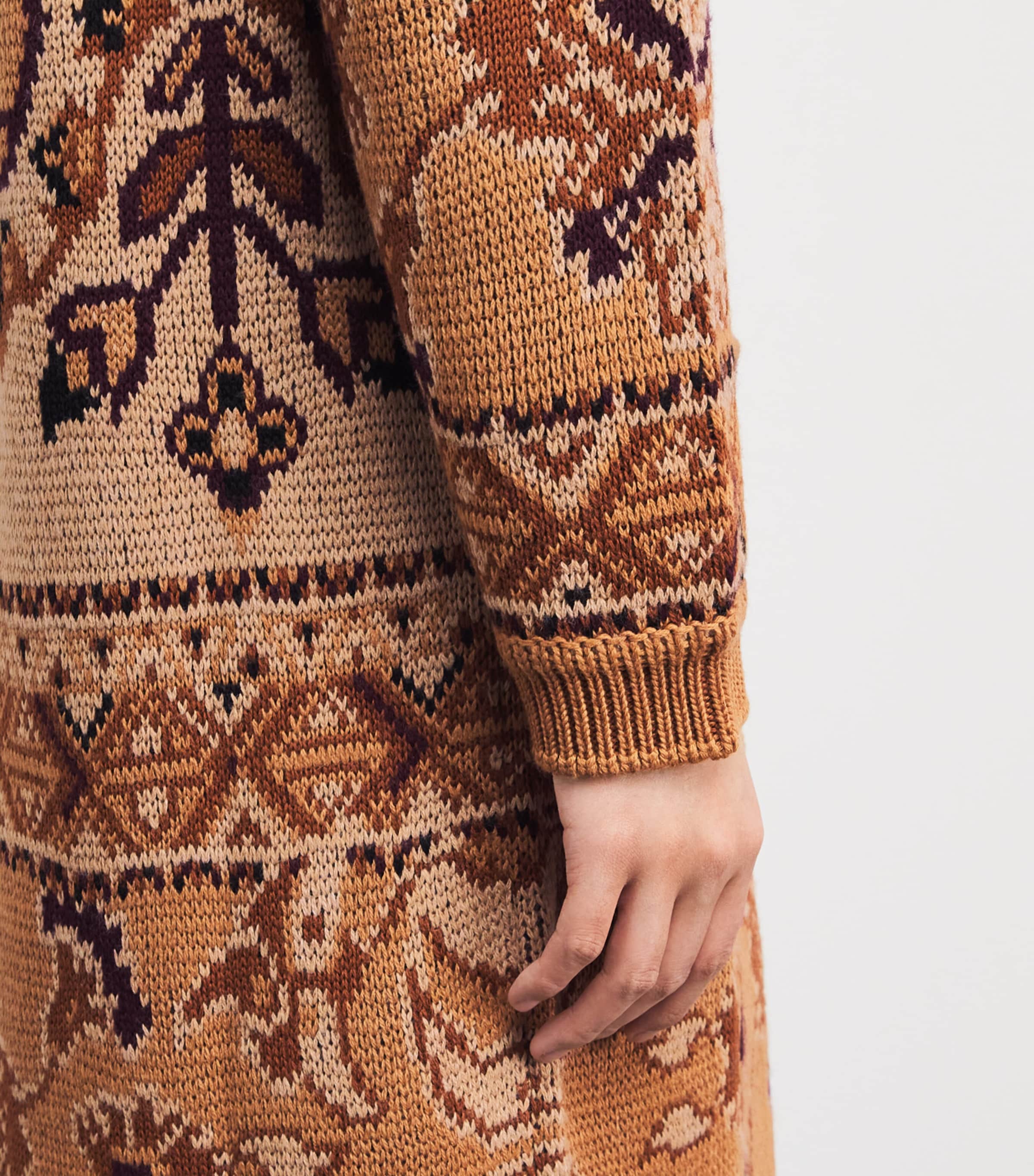 Wool-Blend Longline Cardigan S9825 Image 6