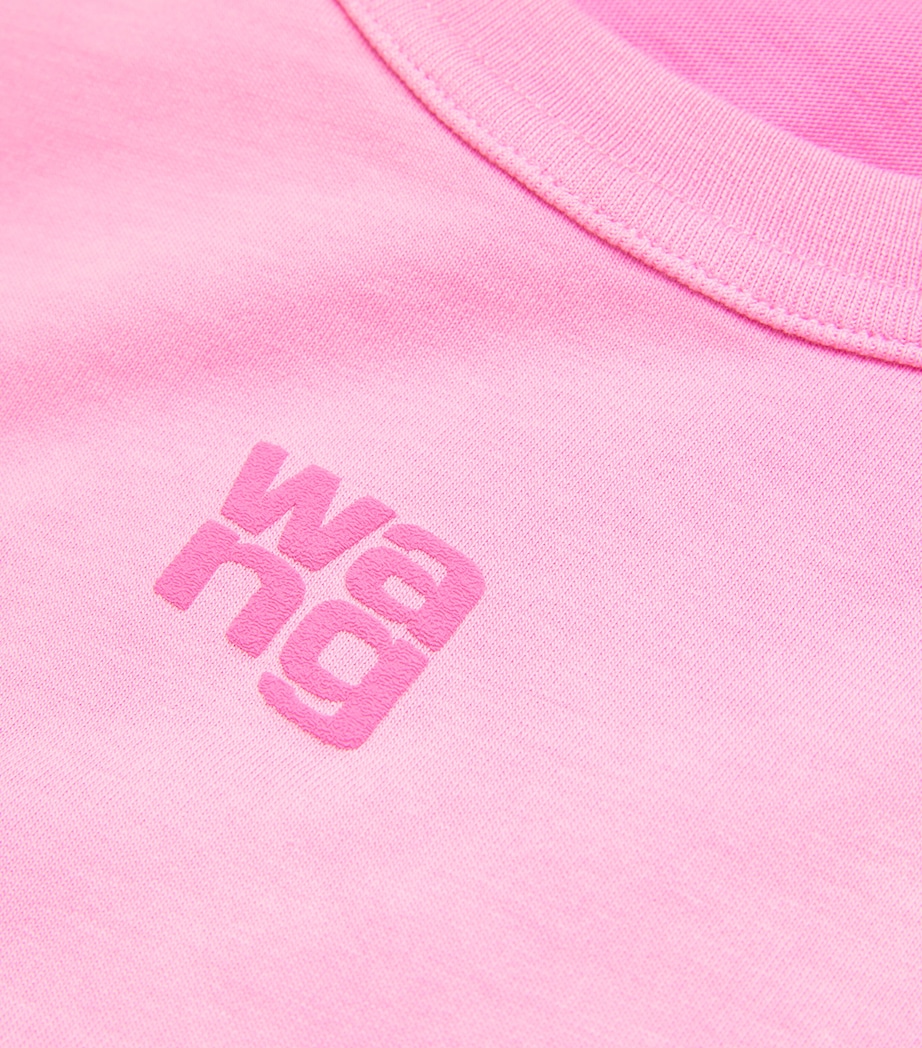 Cotton Logo T-Shirt 936C WASHED LOTUS Image 5