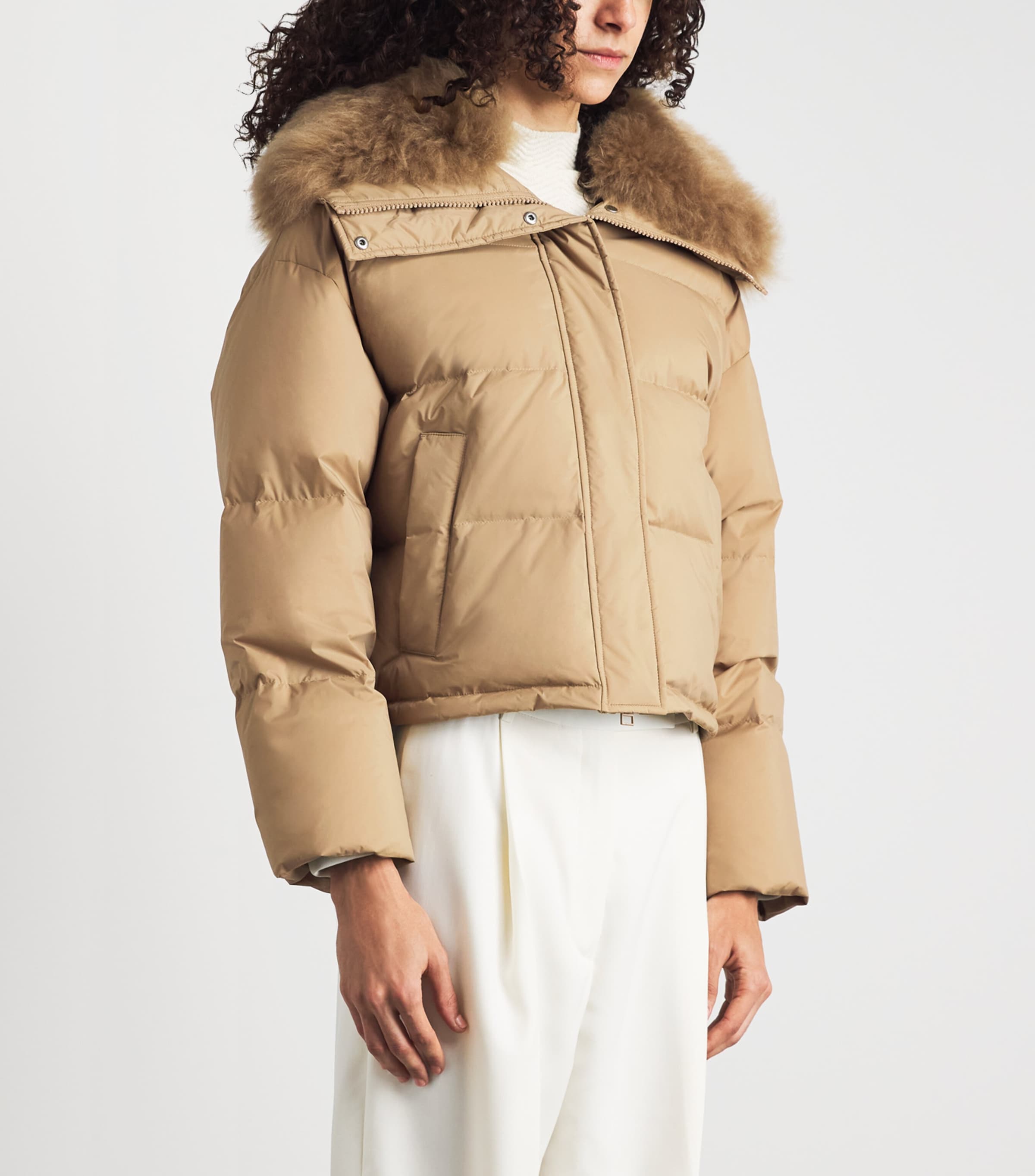 Yves Salomon Womens Down Technical Puffer Jacket Image 4