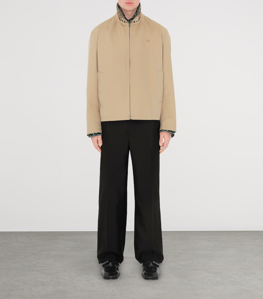 Cotton Gabardine Harrington Jacket HONEY Image 2