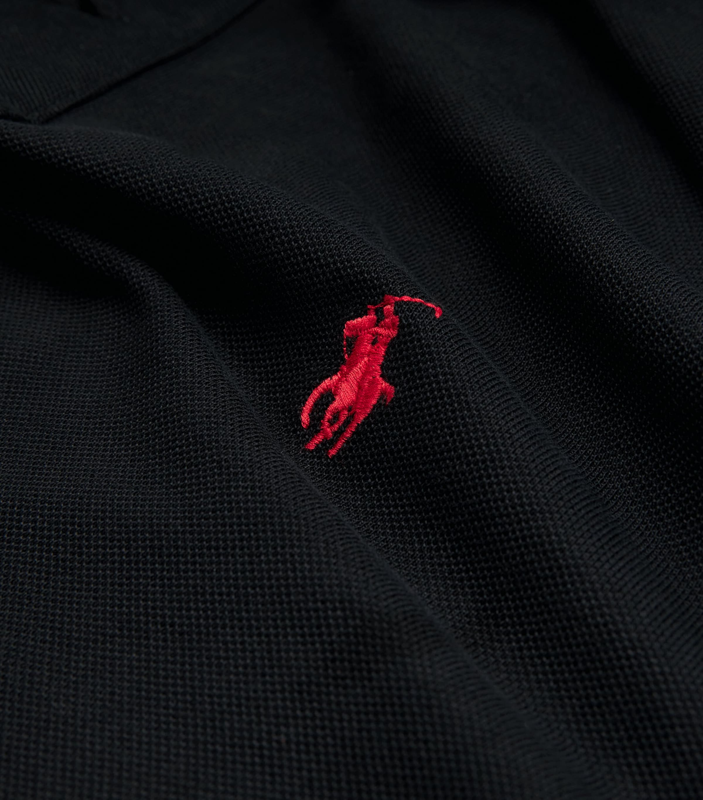 Polo Pony Long-Sleeved Polo Shirt POLO BLACK Image 5